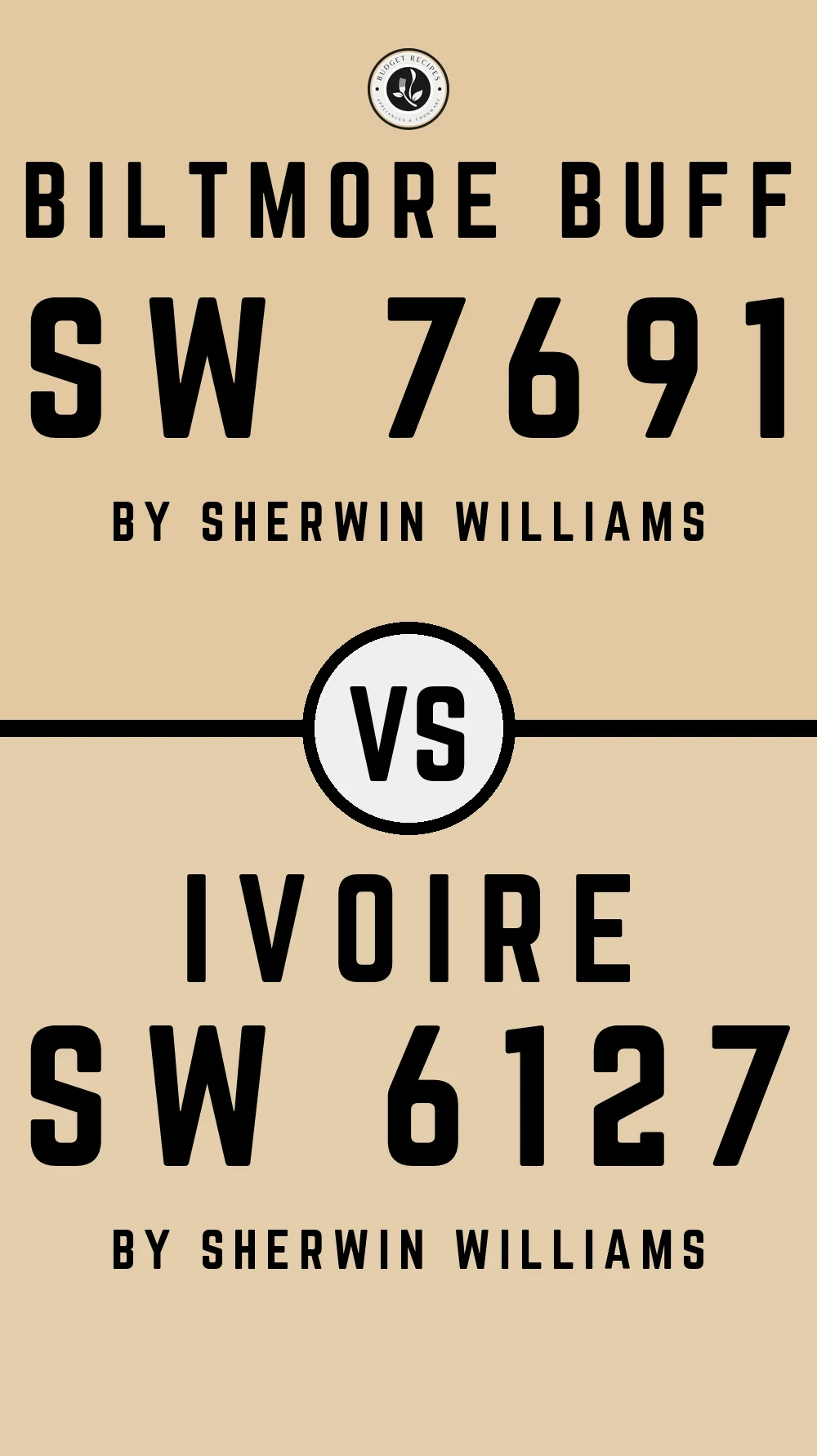Biltmore Buff SW 7691 vs Ivoire SW 6127
