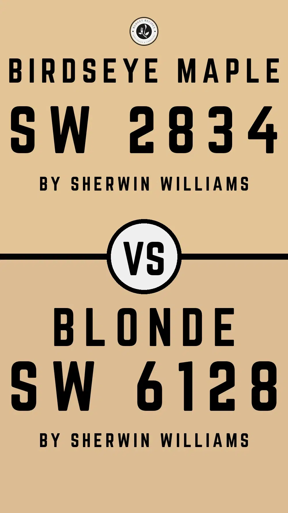 Birdseye Maple SW 2834 vs Blonde SW 6128