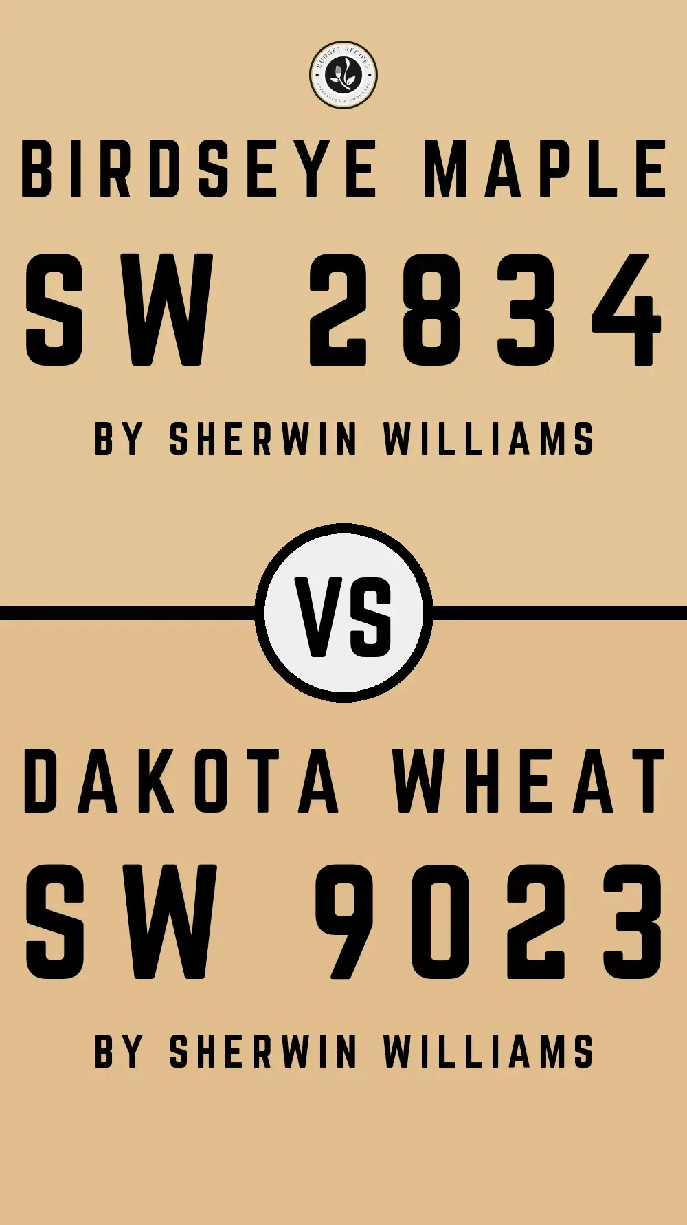 Birdseye Maple SW 2834 vs Dakota Wheat SW 9023
