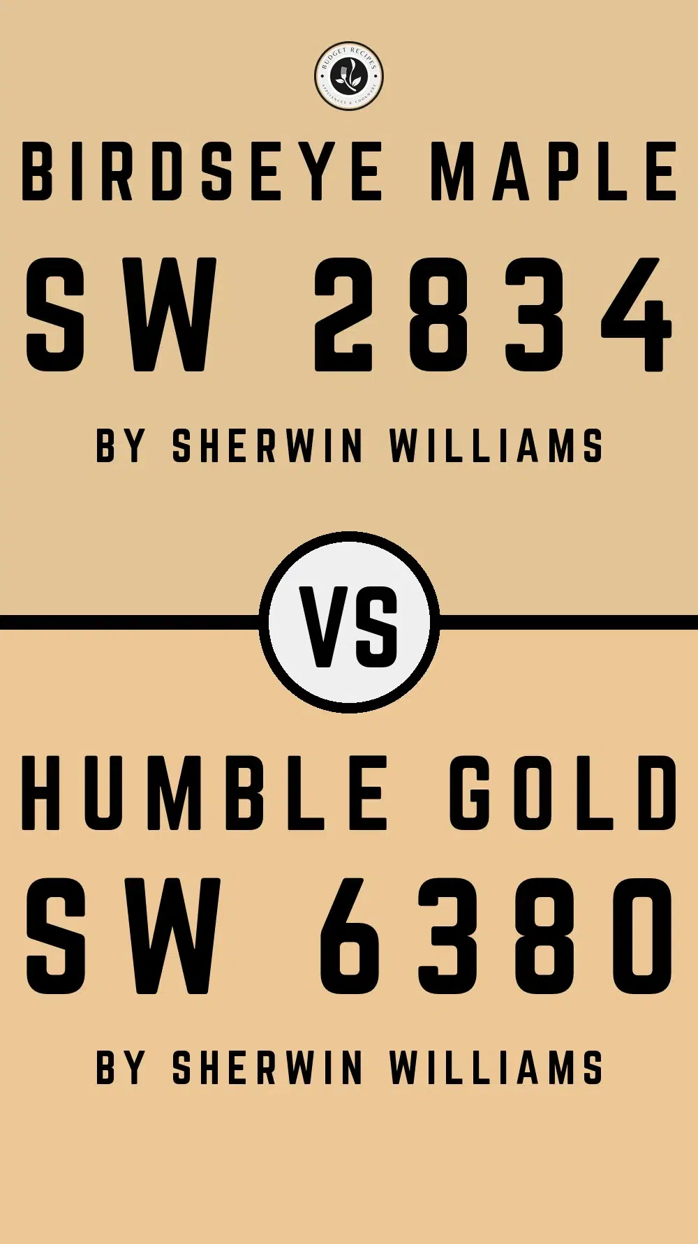 Birdseye Maple SW 2834 vs Humble Gold SW 6380