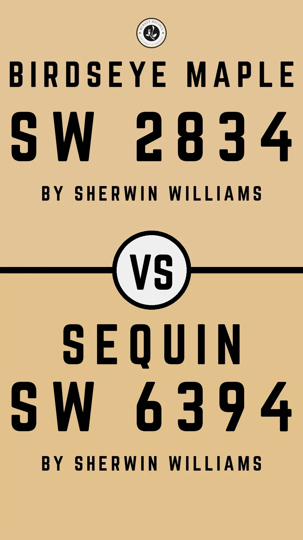 Birdseye Maple SW 2834 vs Sequin SW 6394