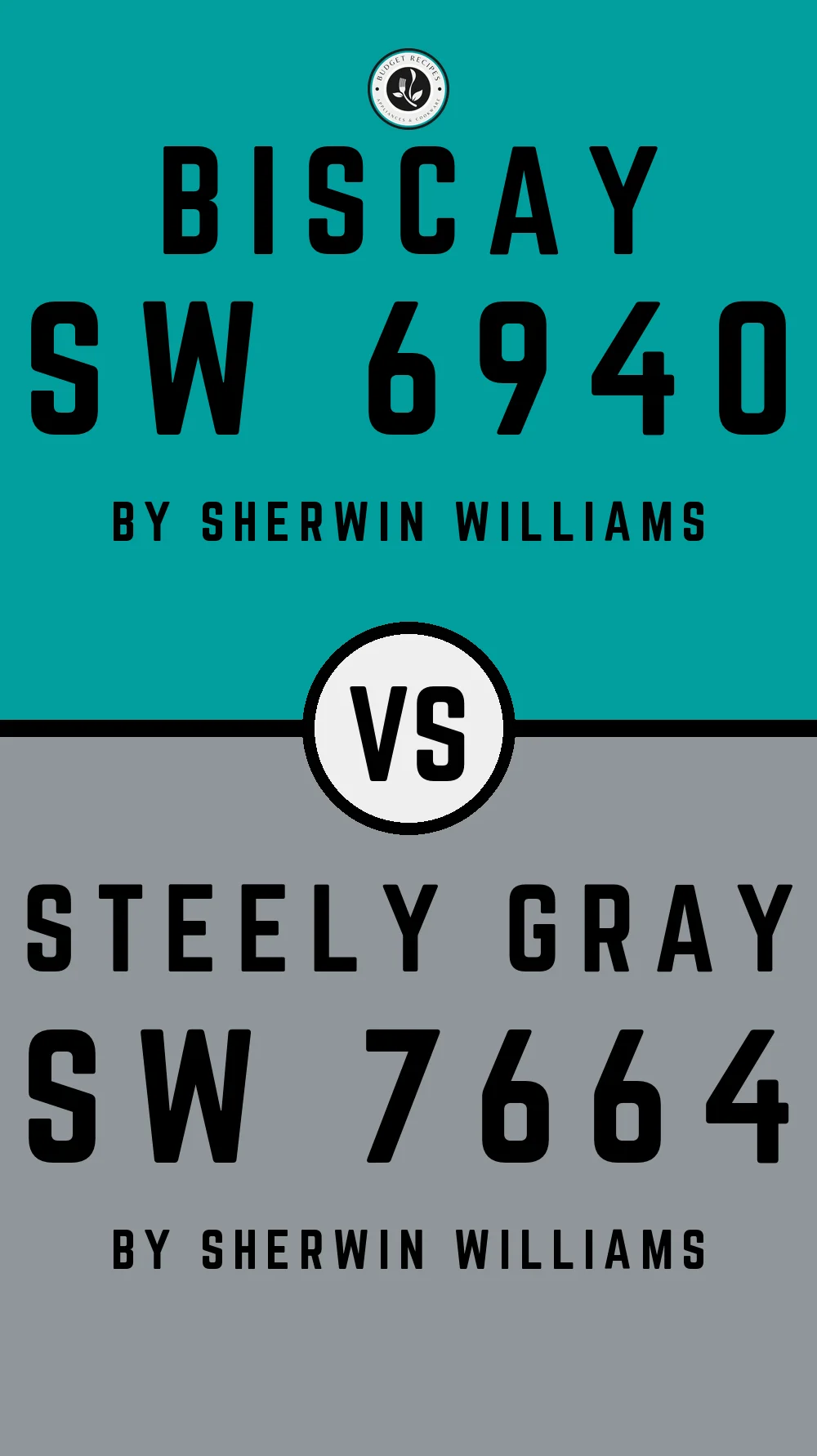 Biscay SW 6940 vs Steely Gray SW 7664
