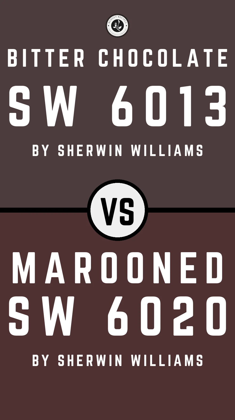 Bitter Chocolate SW 6013 vs Marooned SW 6020