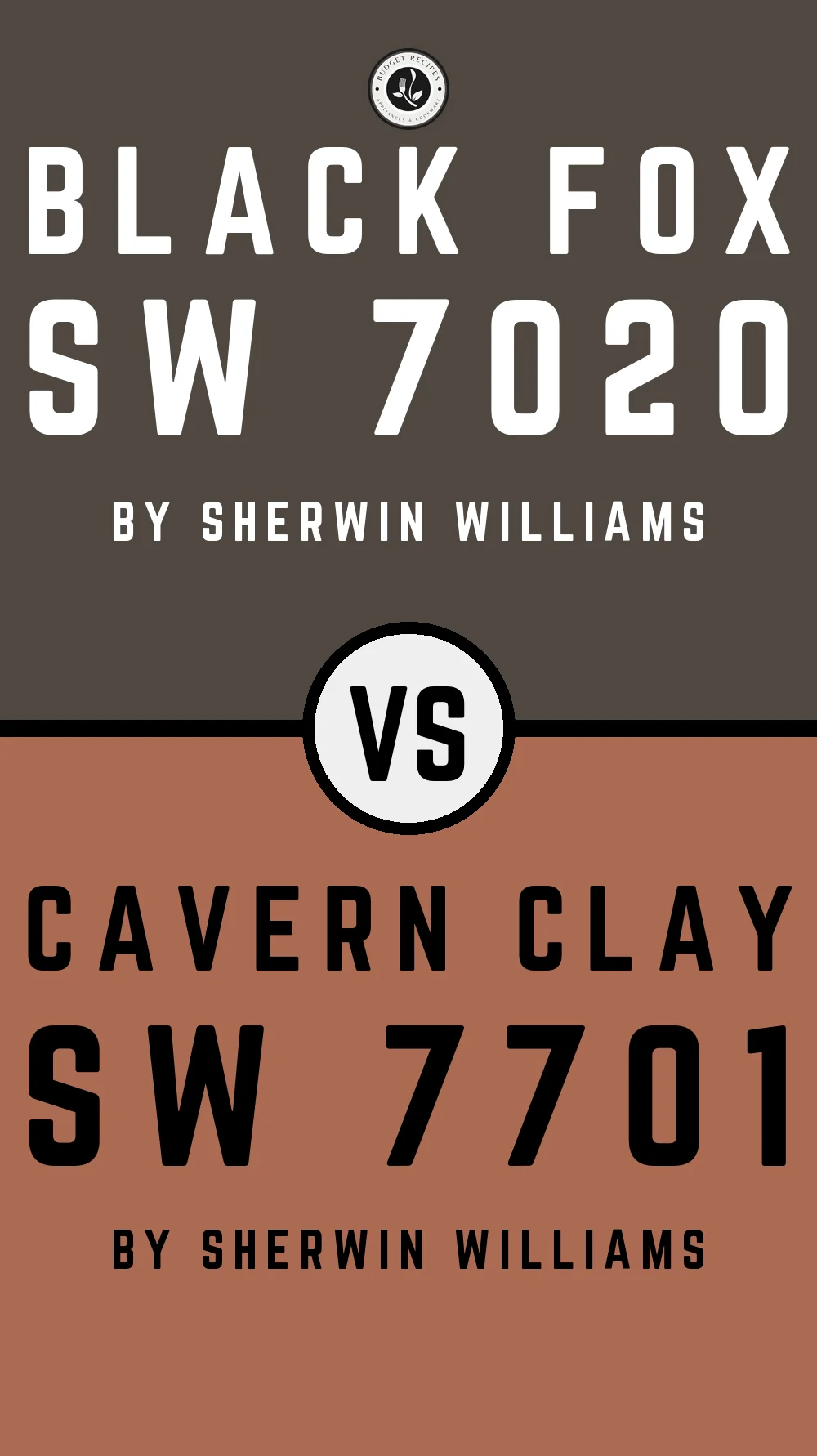Black Fox SW 7020 vs Cavern Clay SW 7701