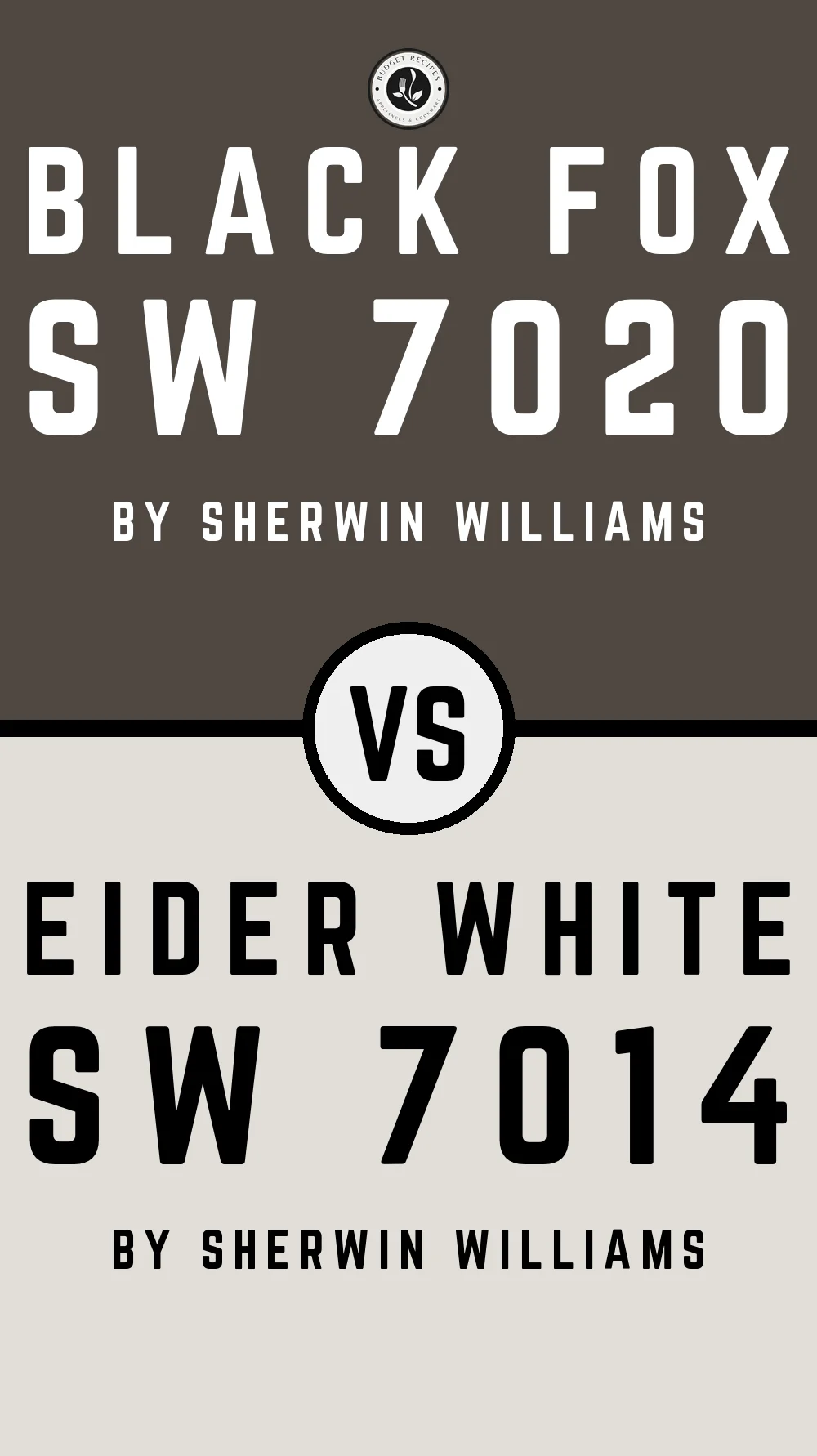 Black Fox SW 7020 vs Eider White SW 7014