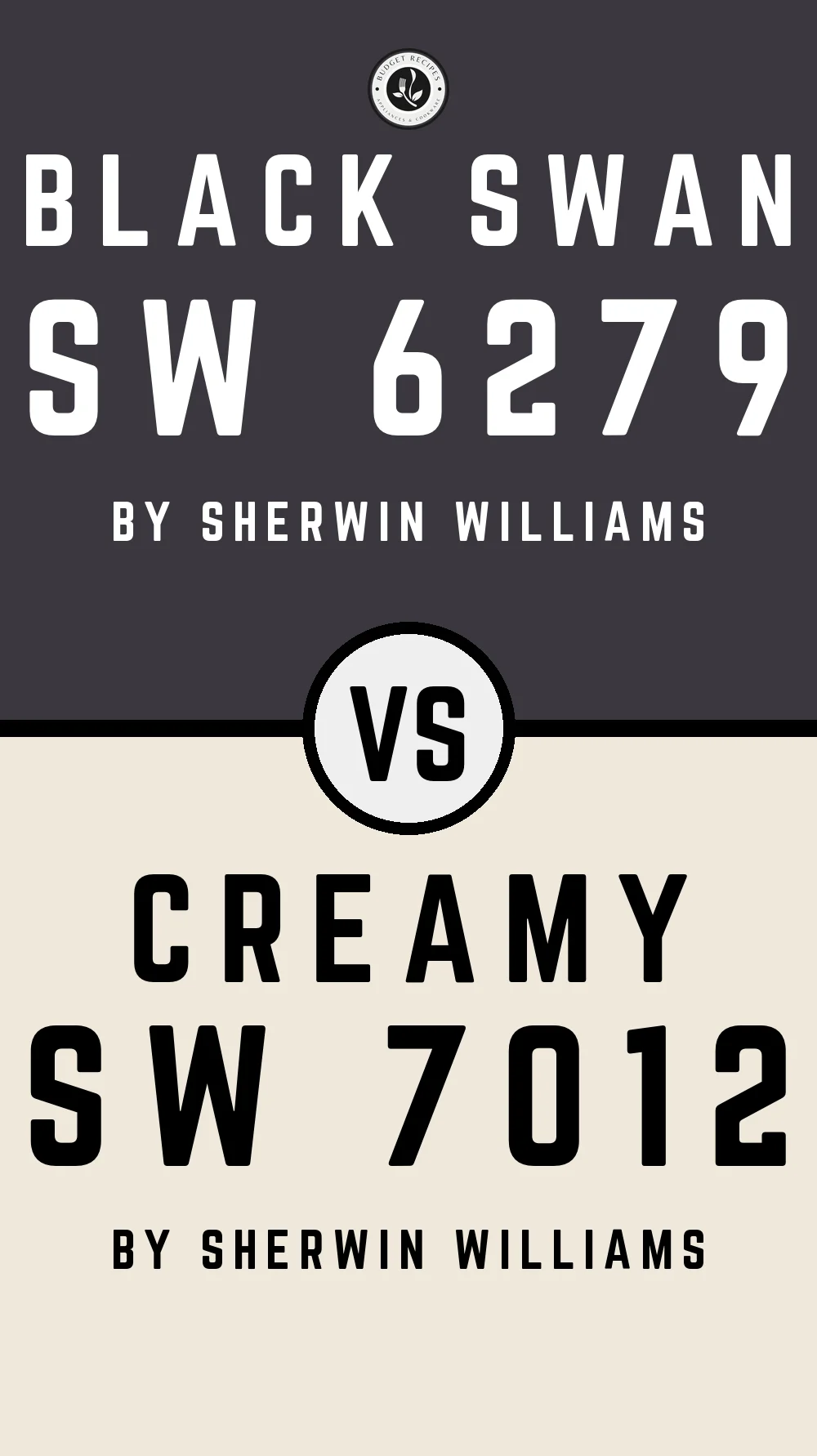 Black Swan SW 6279 vs Creamy SW 7012