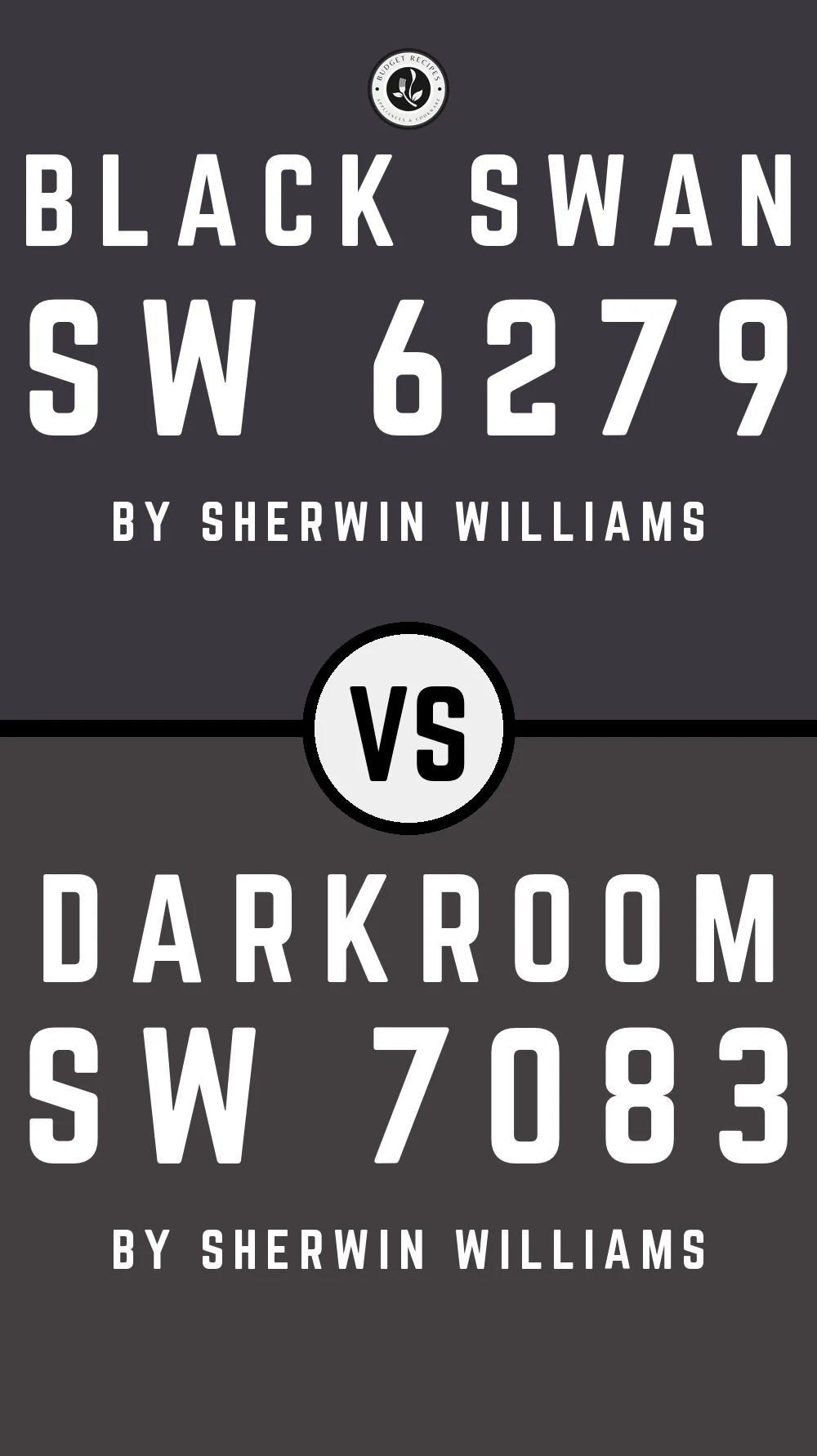 Black Swan SW 6279 vs Darkroom SW 7083