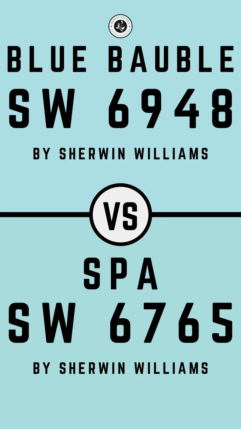 Blue Bauble SW 6948 vs Spa SW 6765