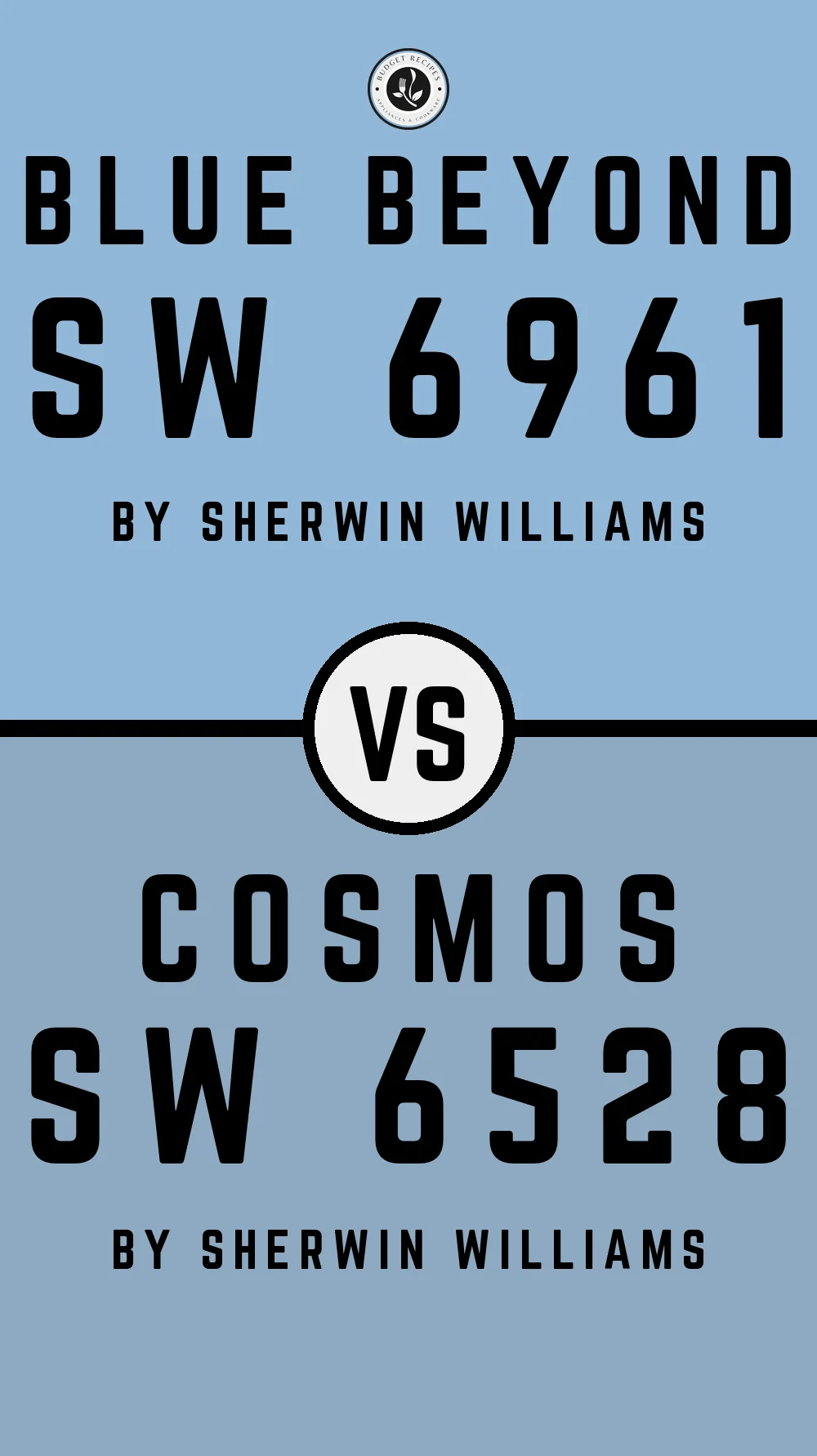 Blue Beyond SW 6961 vs Cosmos SW 6528