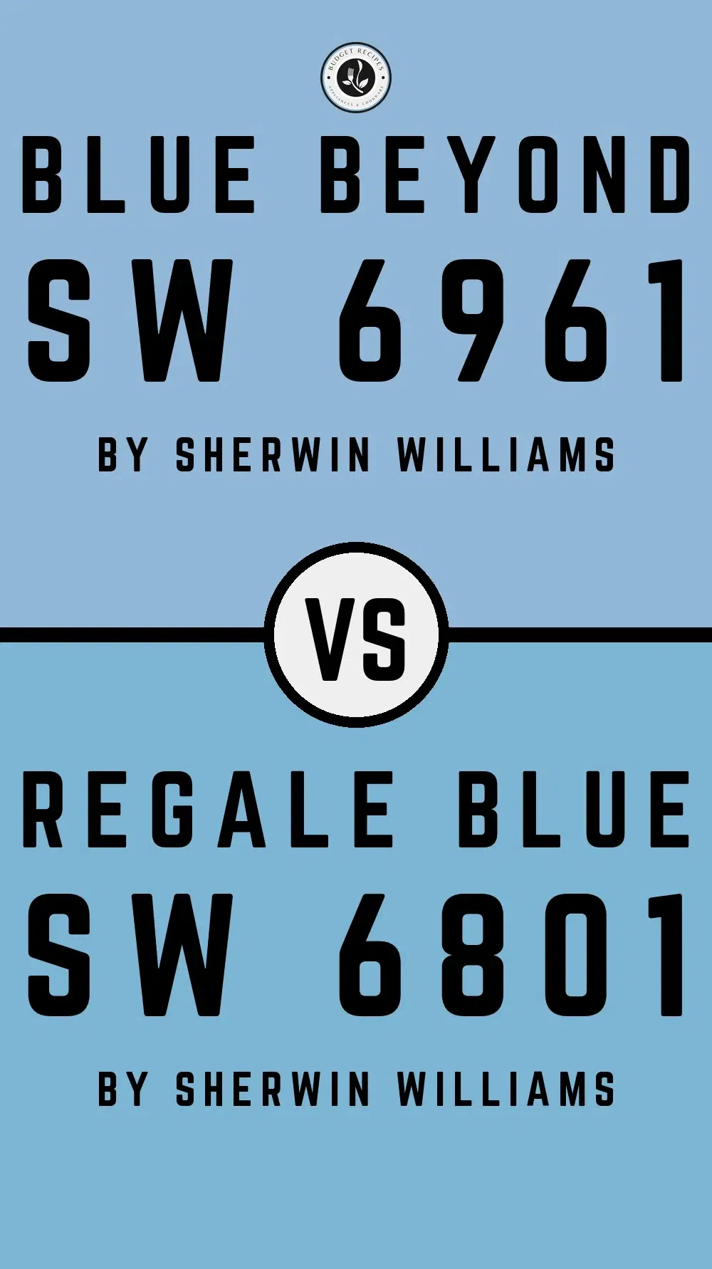 Blue Beyond SW 6961 vs Regale Blue SW 6801