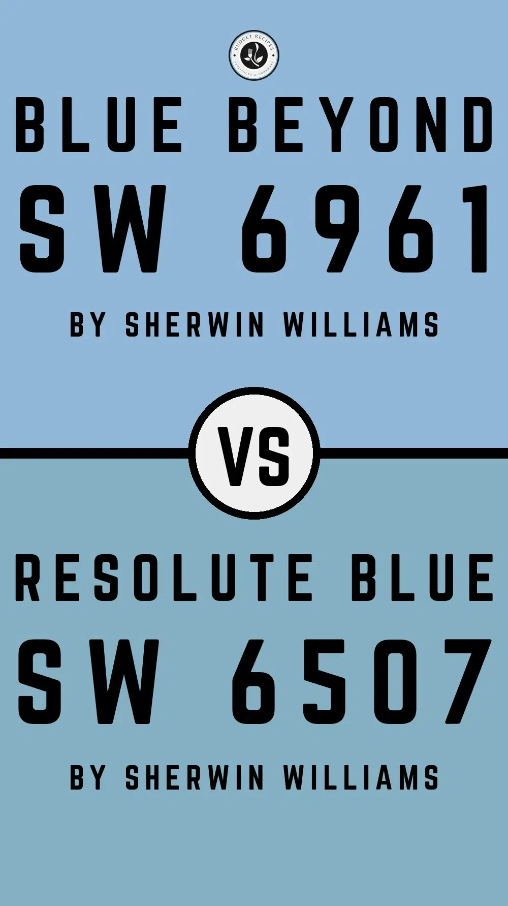Blue Beyond SW 6961 vs Resolute Blue SW 6507