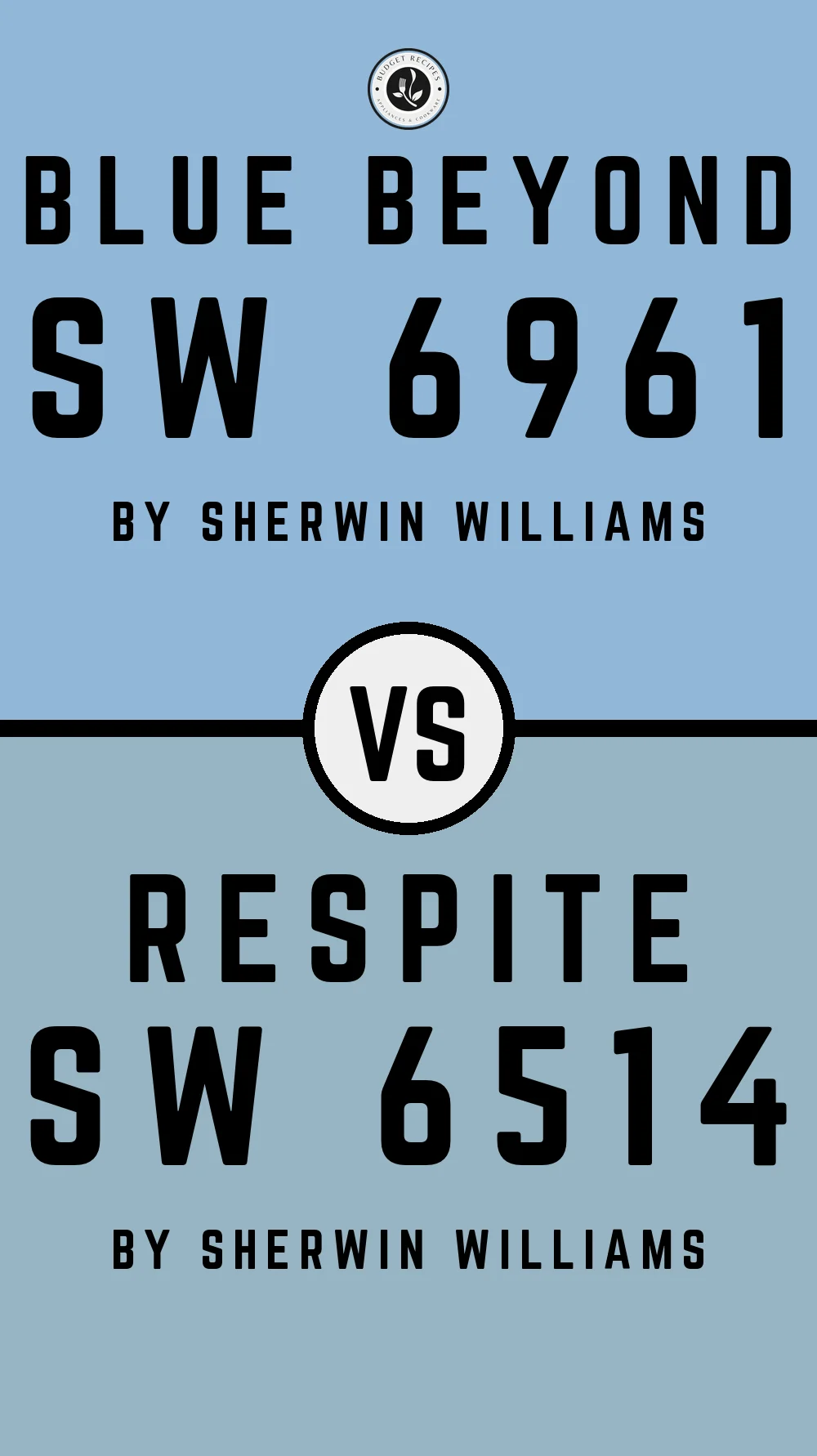 Blue Beyond SW 6961 vs Respite SW 6514