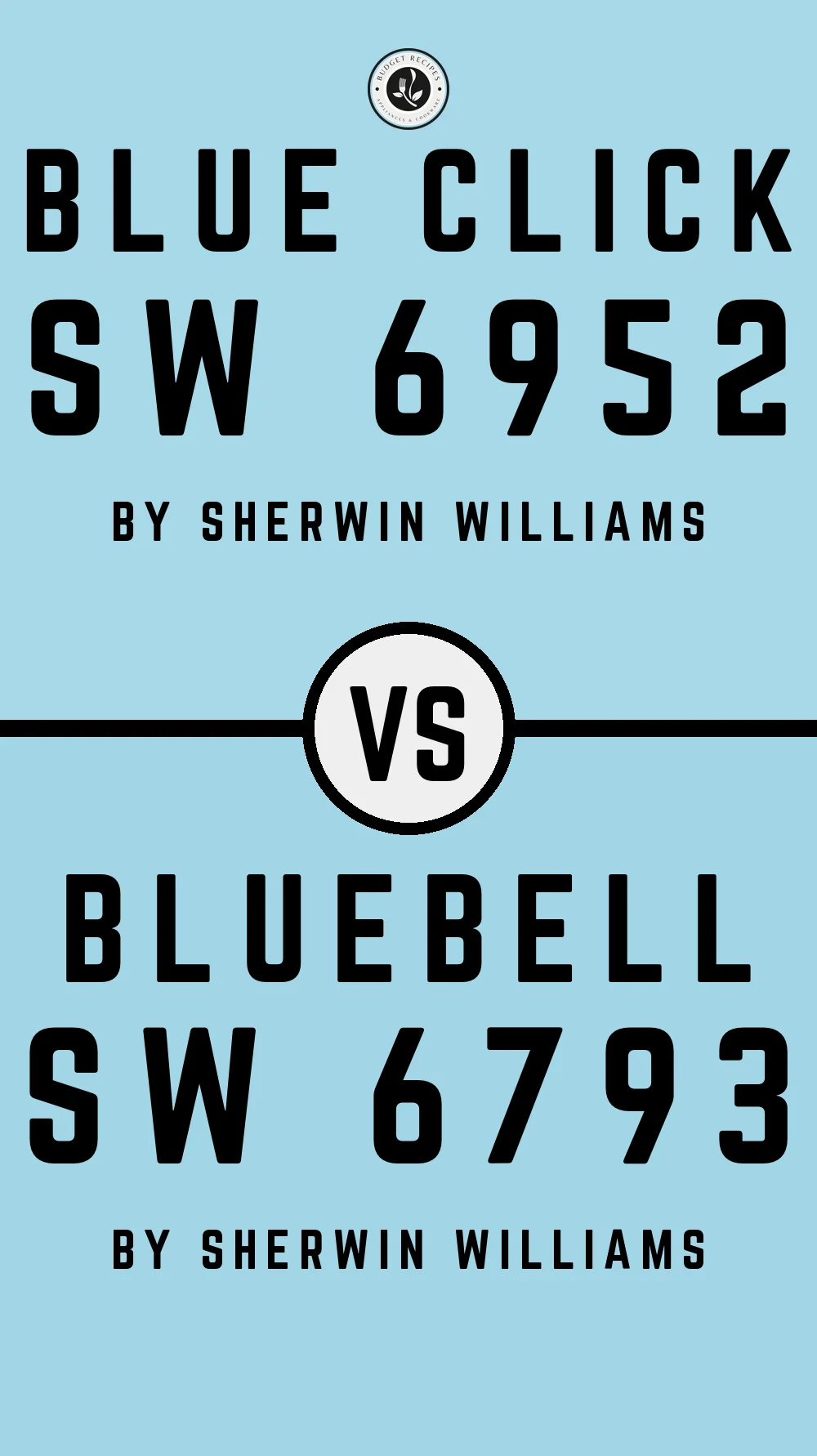 Blue Click SW 6952 vs Bluebell SW 6793