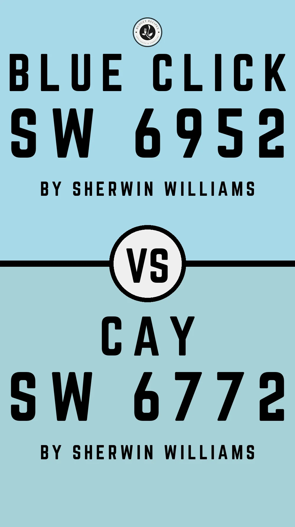 Blue Click SW 6952 vs Cay SW 6772