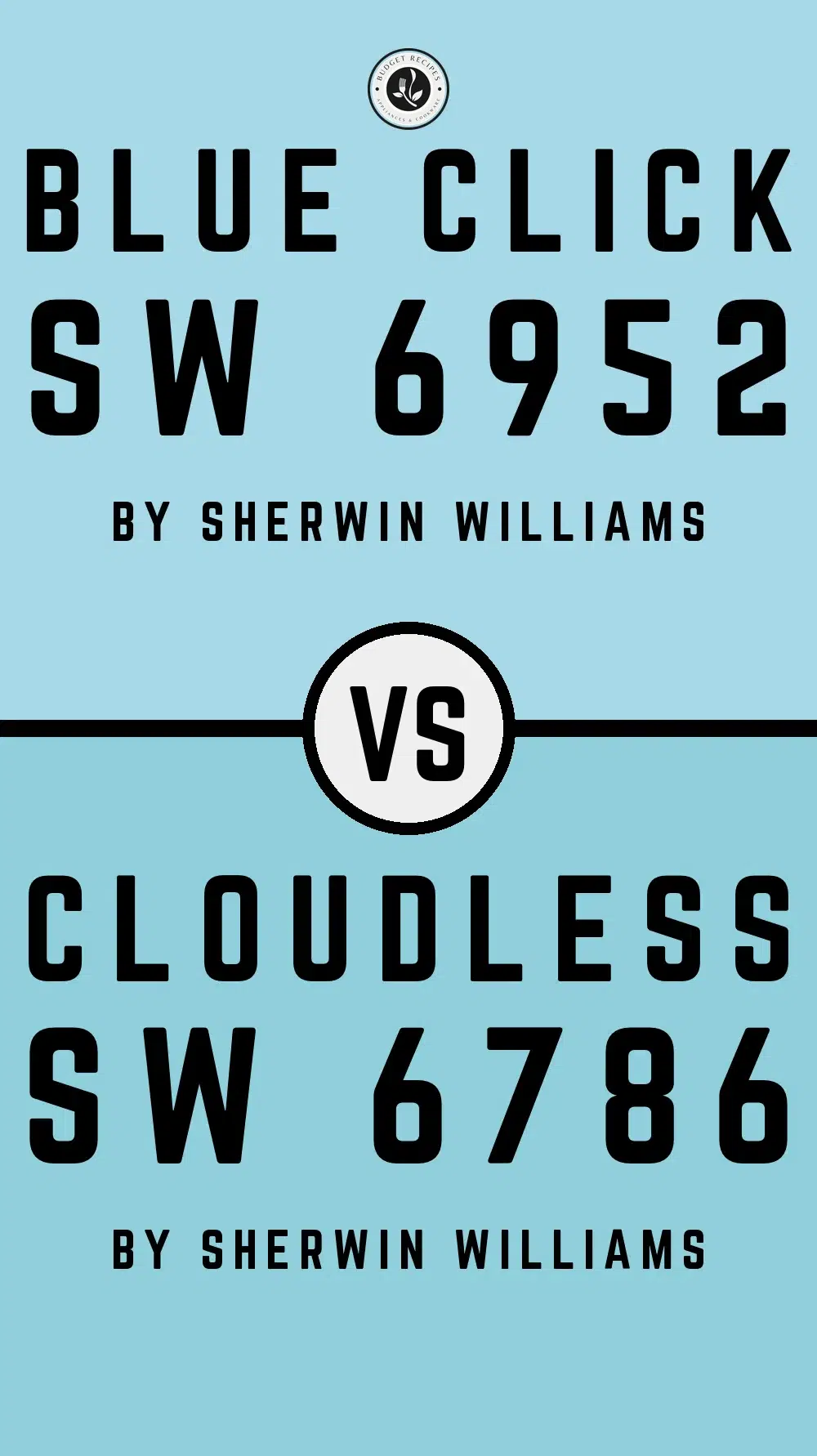 Blue Click SW 6952 vs Cloudless SW 6786