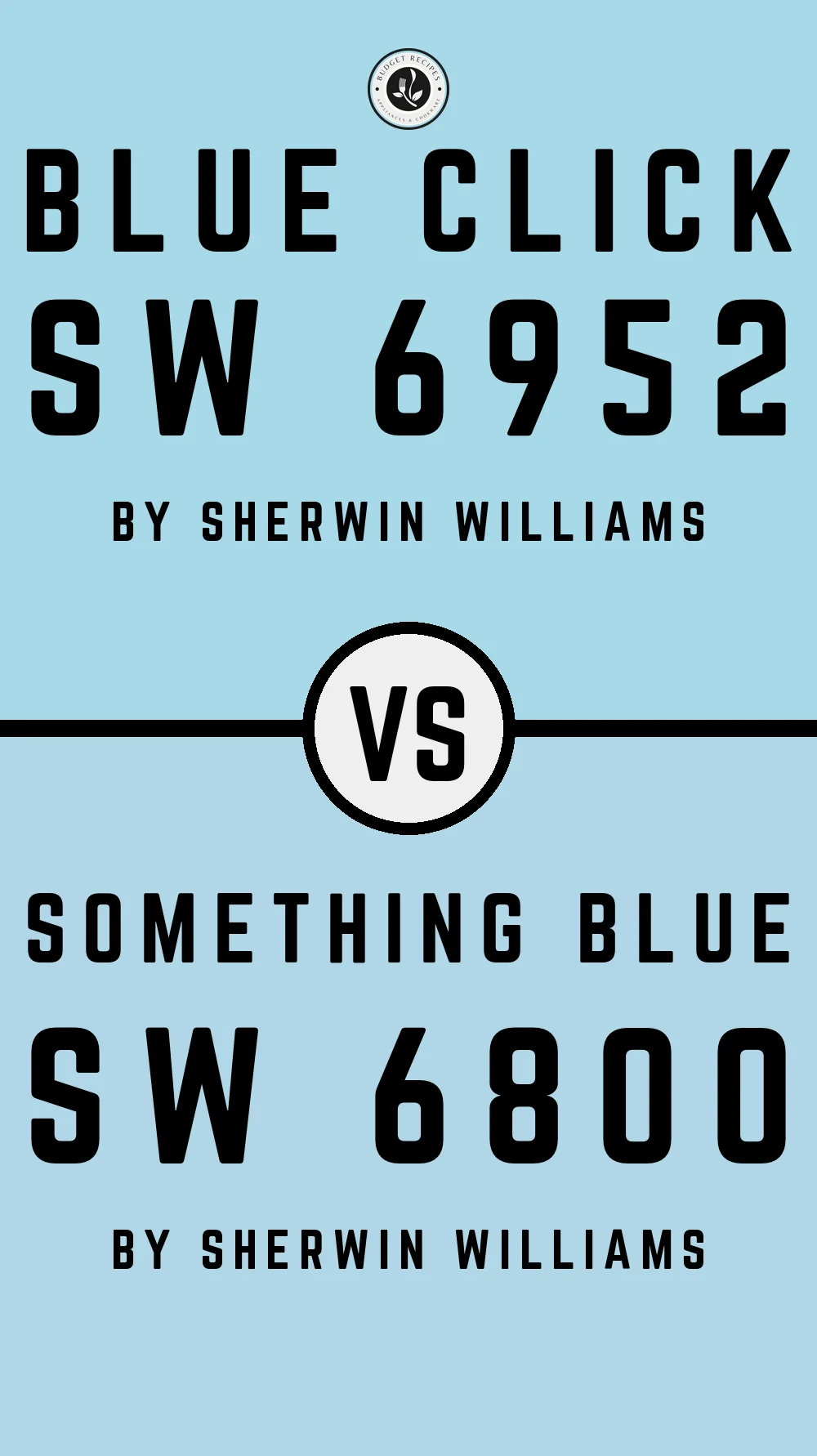 Blue Click SW 6952 vs Something Blue SW 6800