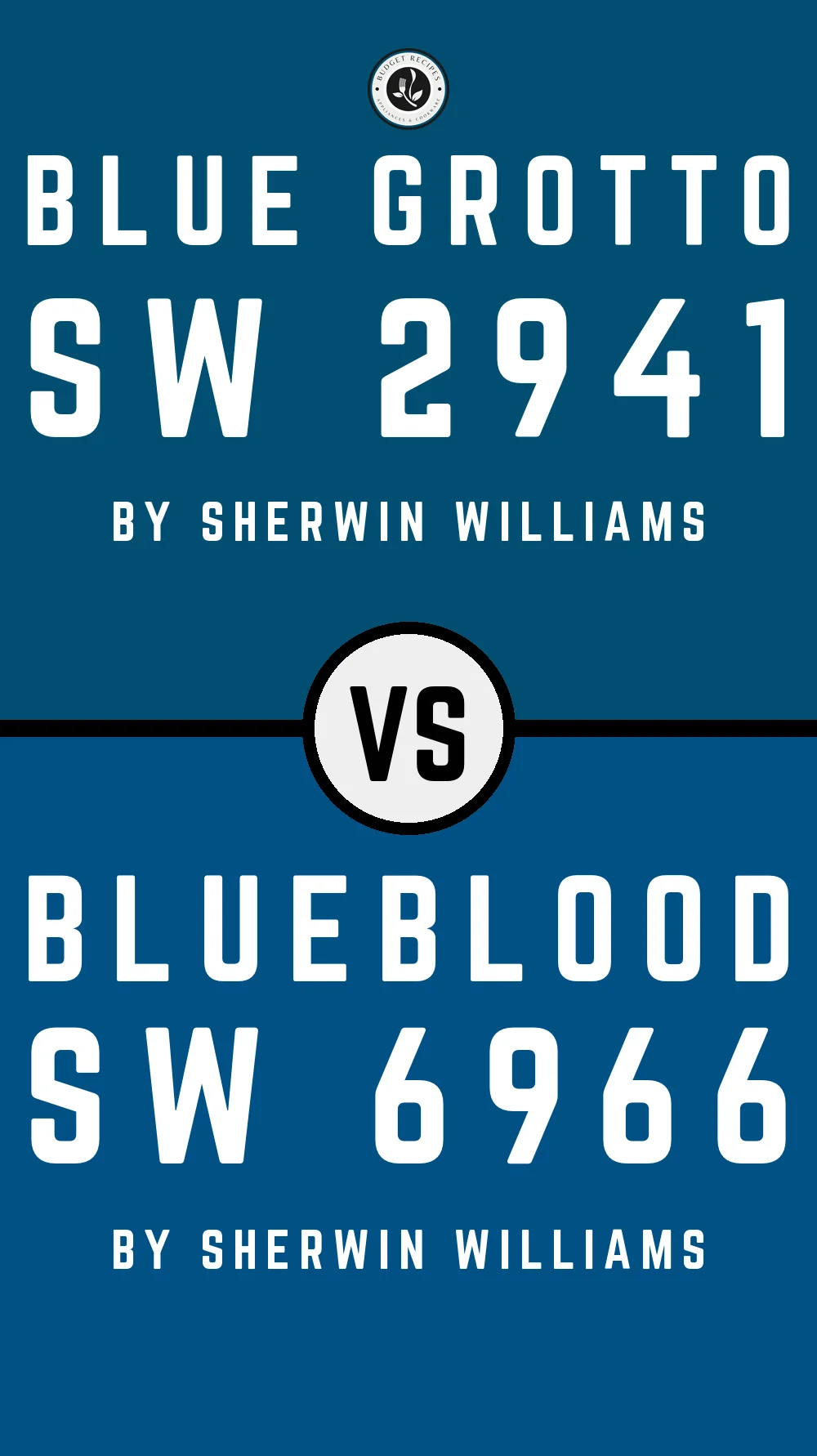 Blue Grotto SW 2941 vs Blueblood SW 6966