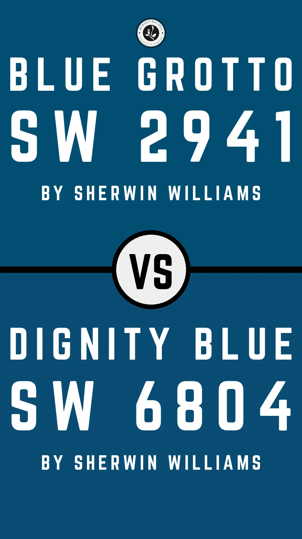 Blue Grotto SW 2941 vs Dignity Blue SW 6804