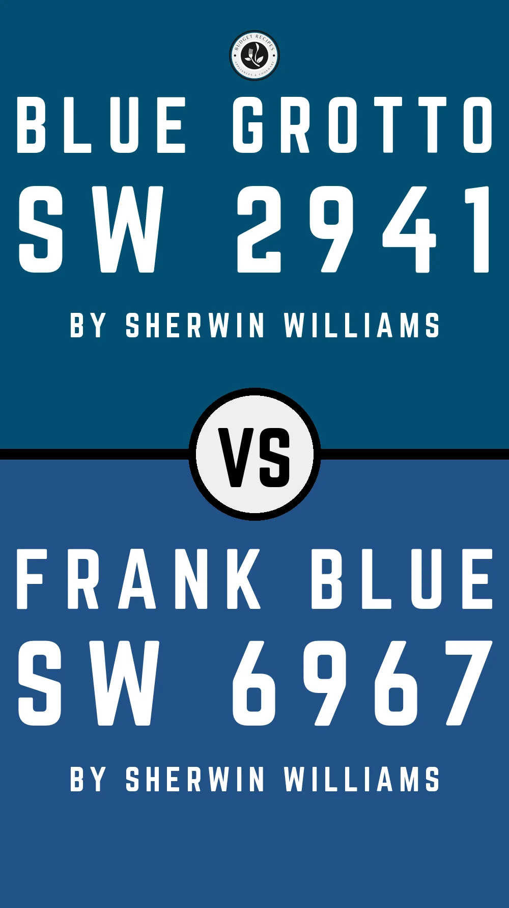 Blue Grotto SW 2941 vs Frank Blue SW 6967