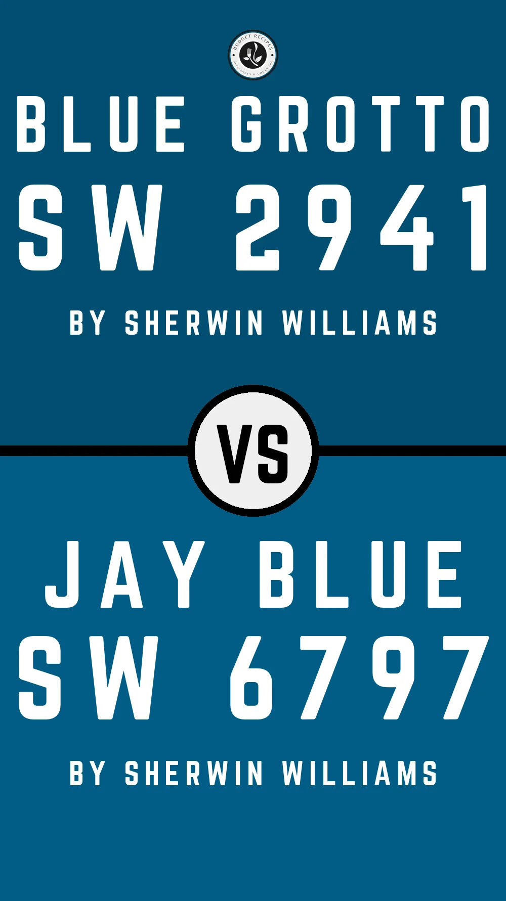 Blue Grotto SW 2941 vs Jay Blue SW 6797