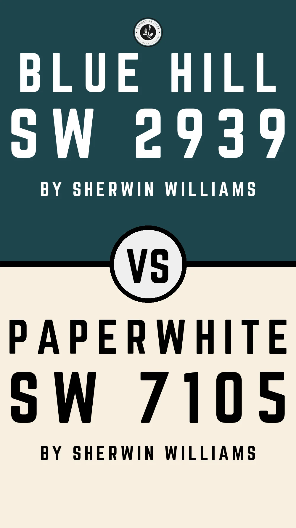 Blue Hill SW 2939 vs Paperwhite SW 7105