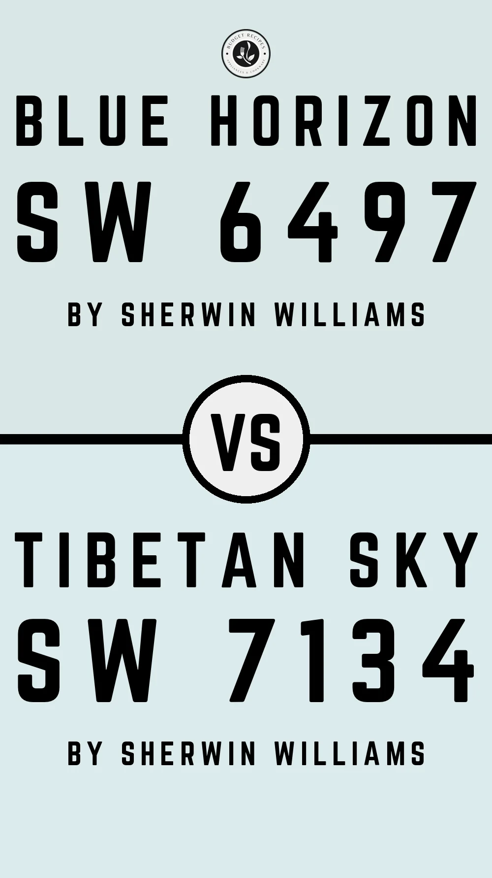 Blue Horizon SW 6497 vs Tibetan Sky SW 7134