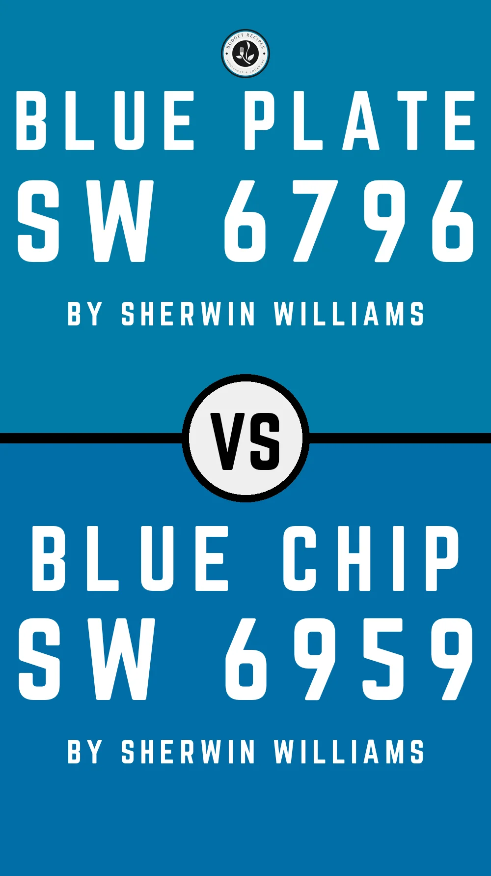 Blue Plate SW 6796 vs Blue Chip SW 6959