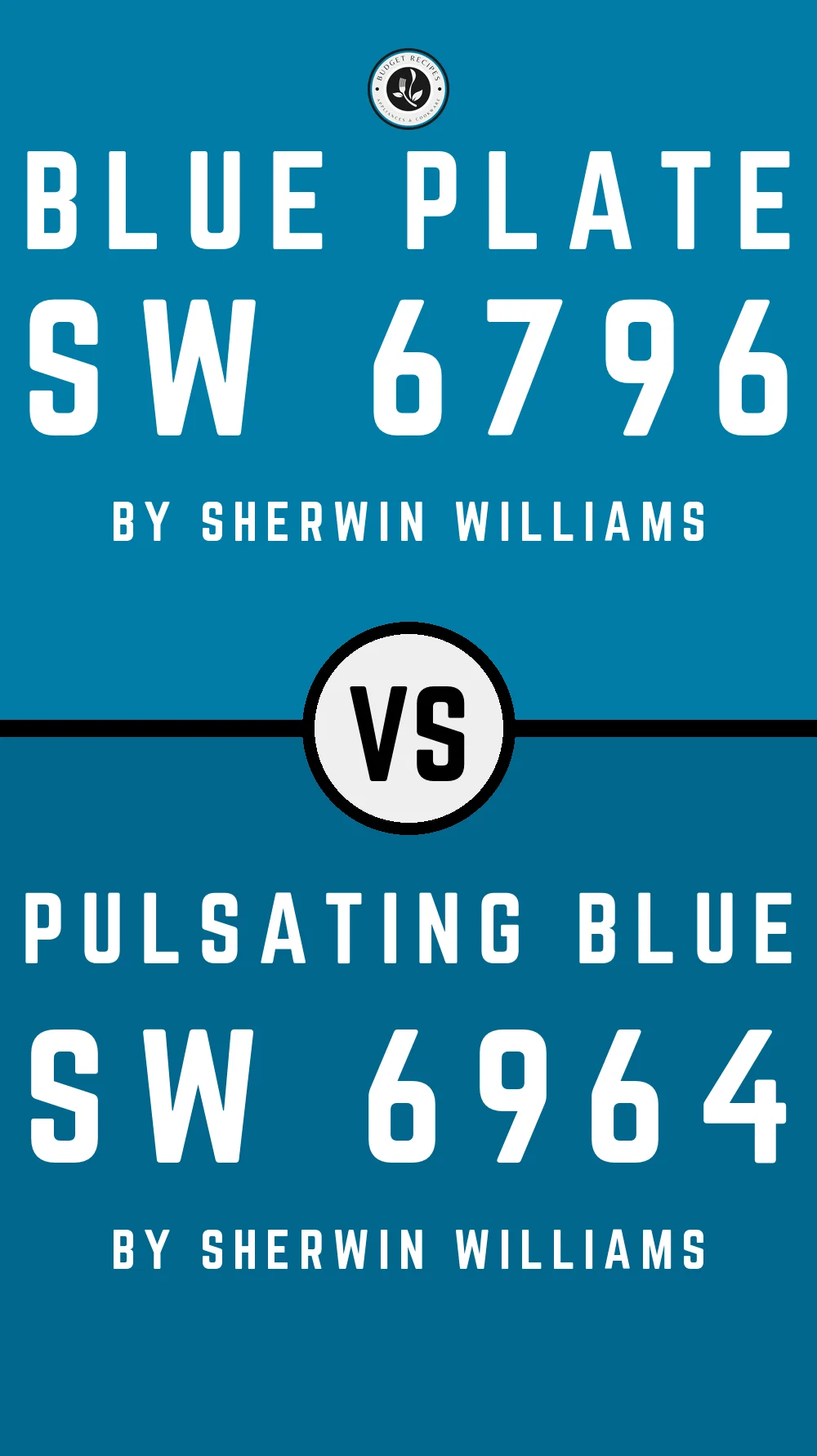 Blue Plate SW 6796 vs Pulsating Blue SW 6964