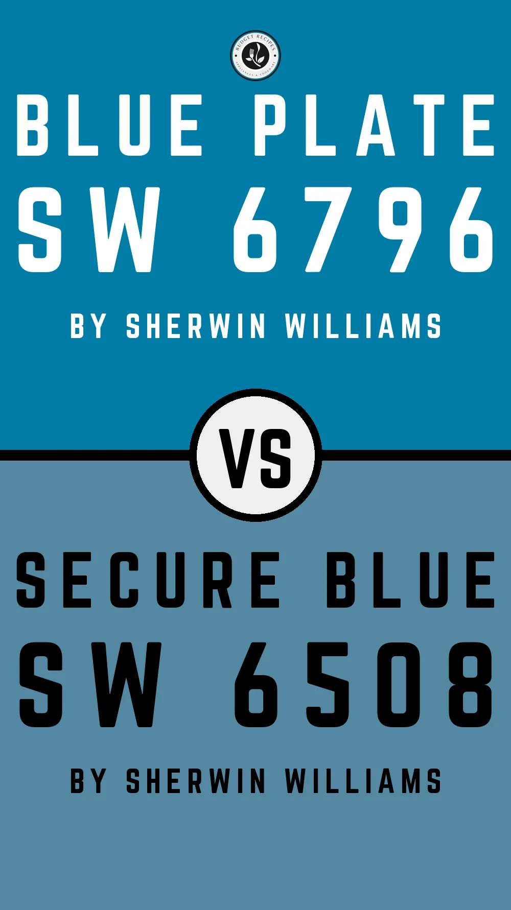 Blue Plate SW 6796 vs Secure Blue SW 6508