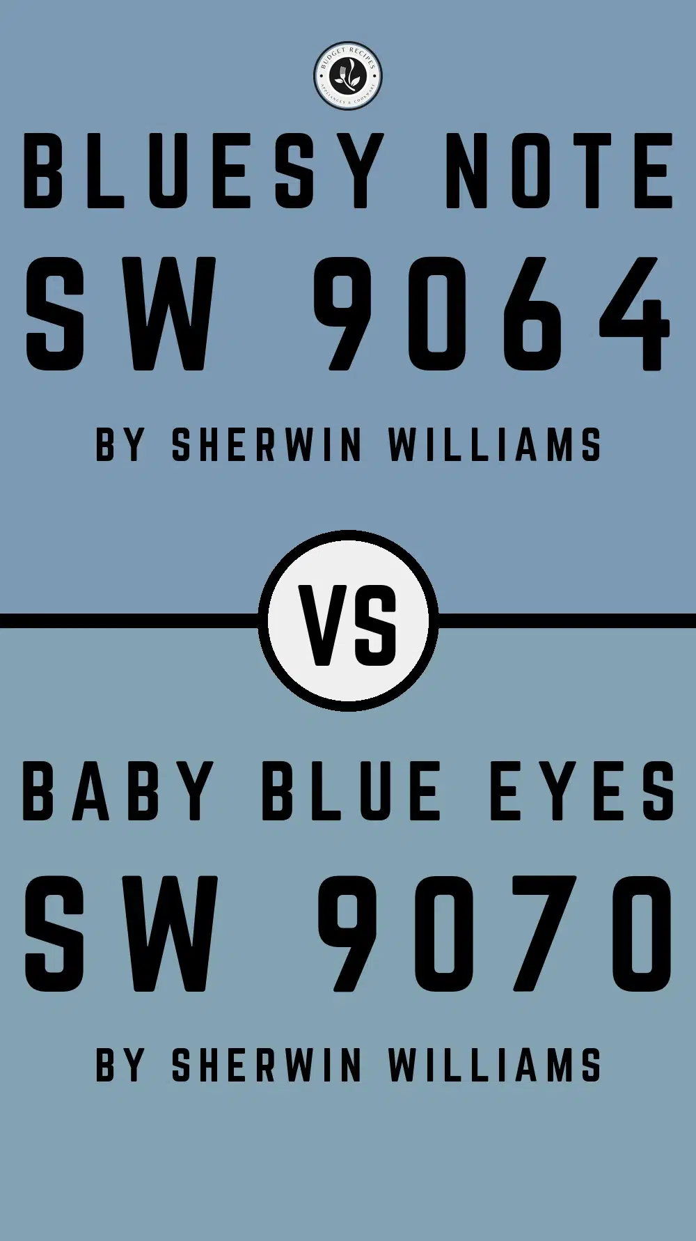 Bluesy Note SW 9064 vs Baby Blue Eyes SW 9070