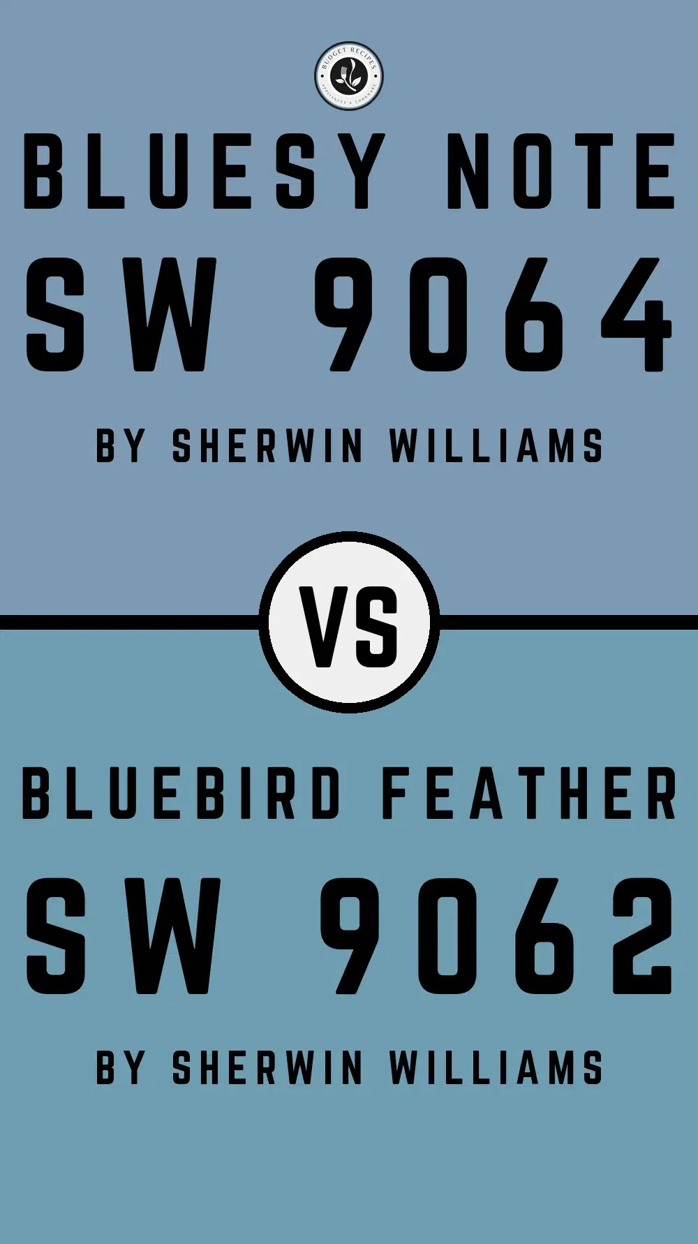 Bluesy Note SW 9064 vs Bluebird Feather SW 9062