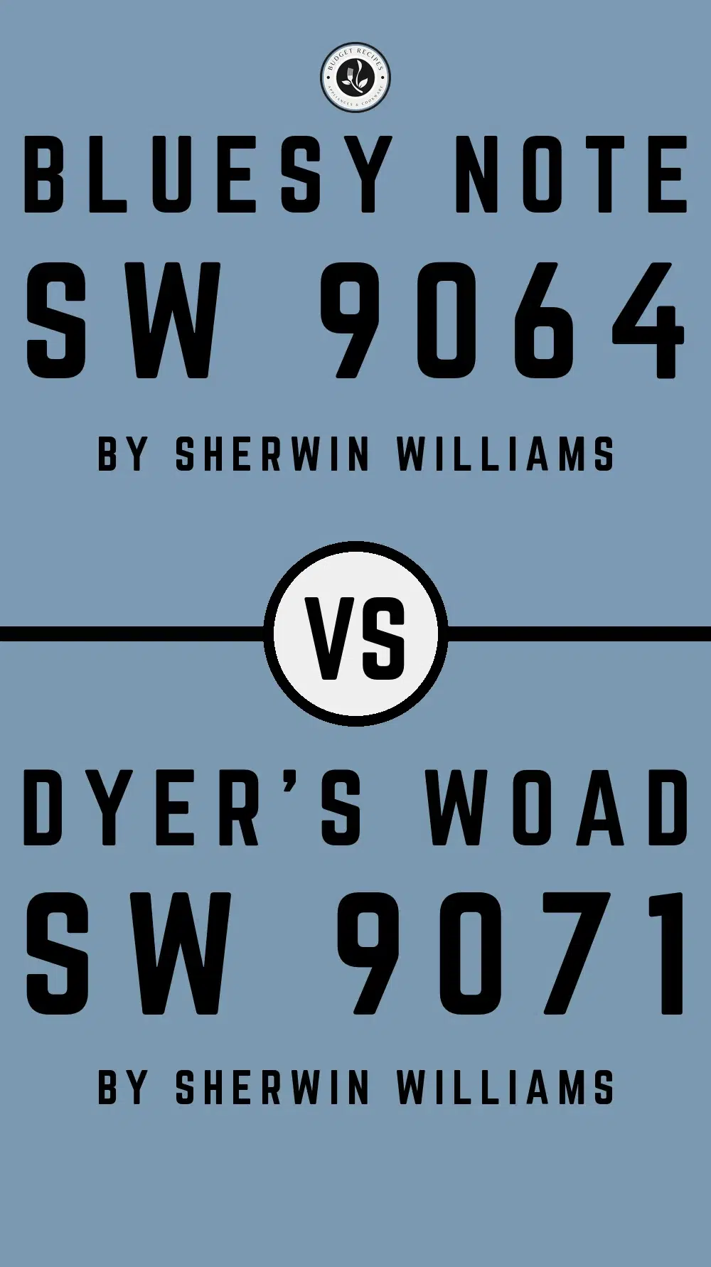 Bluesy Note SW 9064 vs Dyer's Woad SW 9071