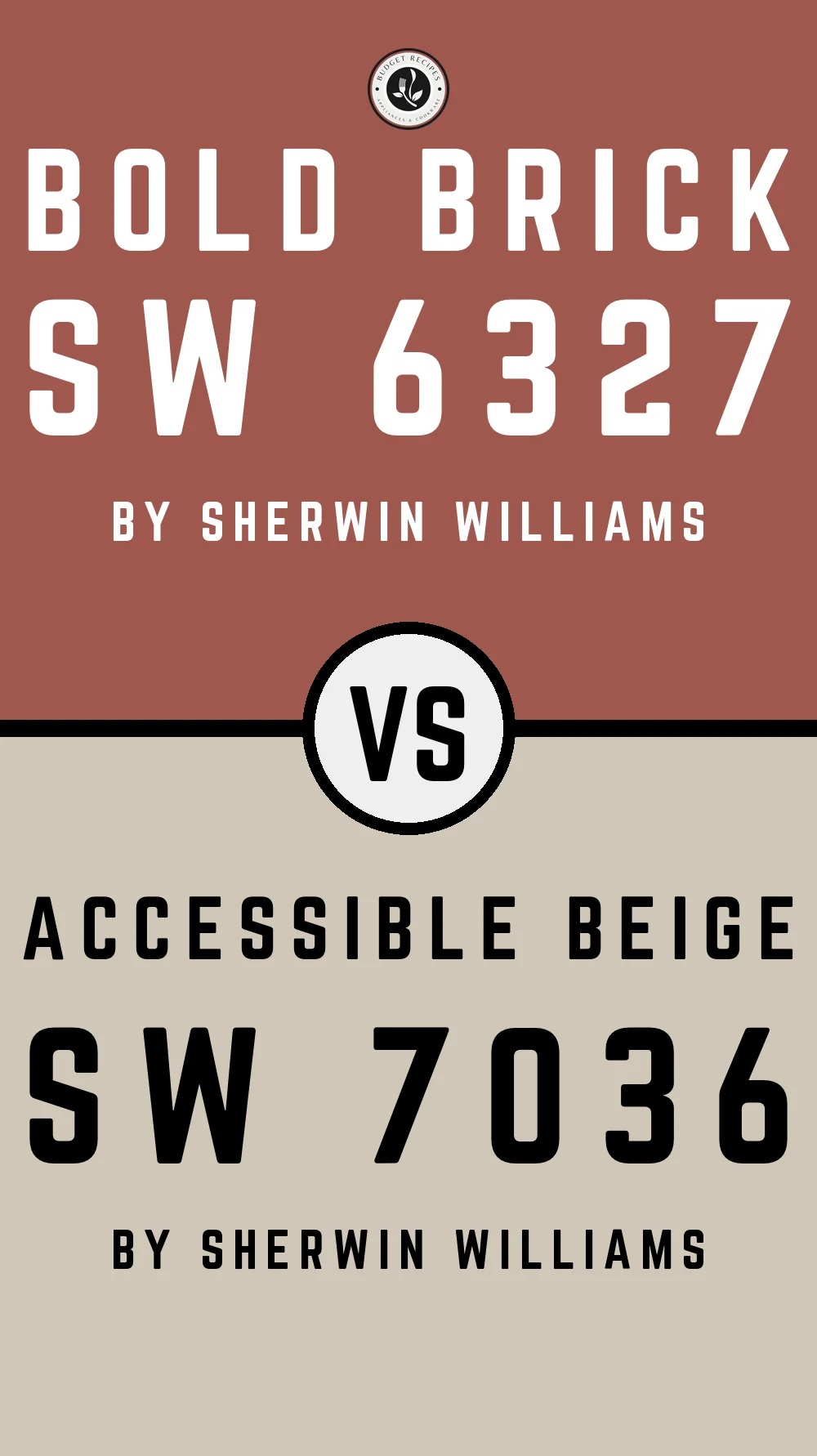 Bold Brick SW 6327 vs Accessible Beige SW 7036