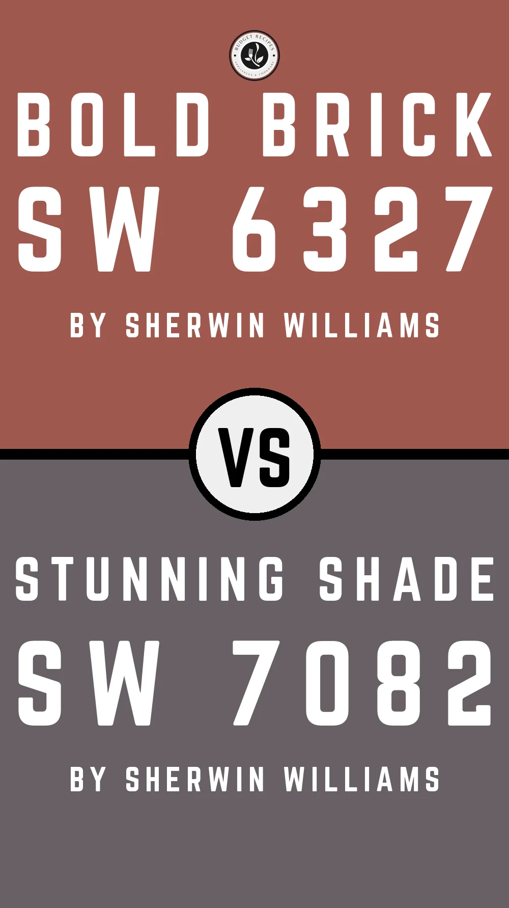 Bold Brick SW 6327 vs Stunning Shade SW 7082