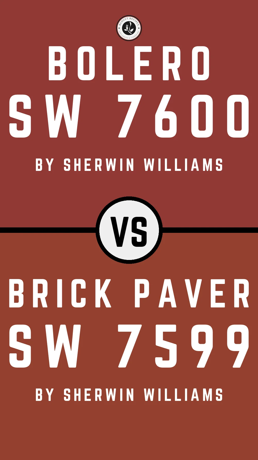 Bolero SW 7600 vs Brick Paver SW 7599