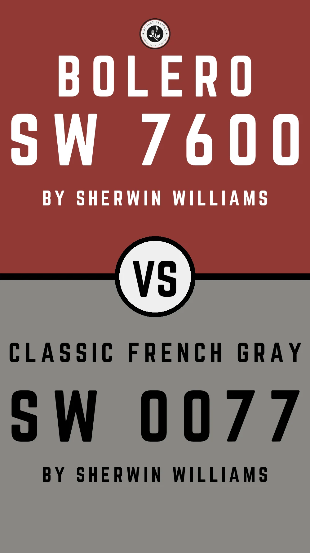 Bolero SW 7600 vs Classic French Gray SW 0077