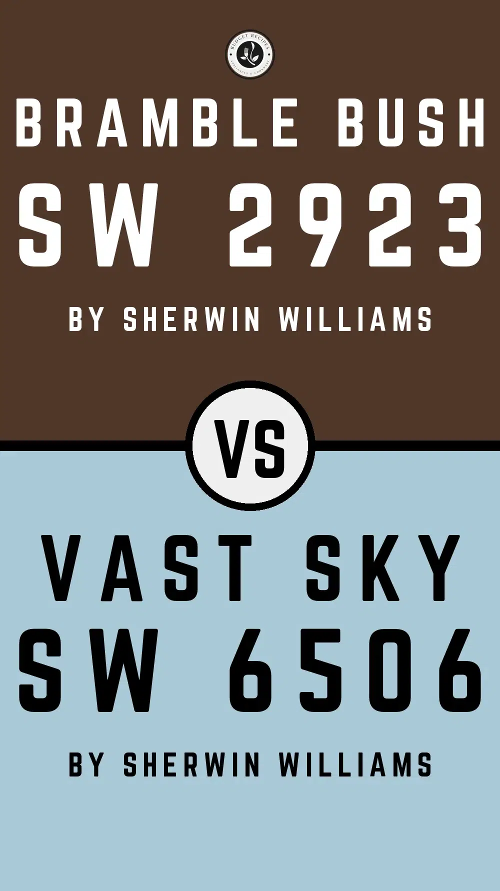 Bramble Bush SW 2923 vs Vast Sky SW 6506