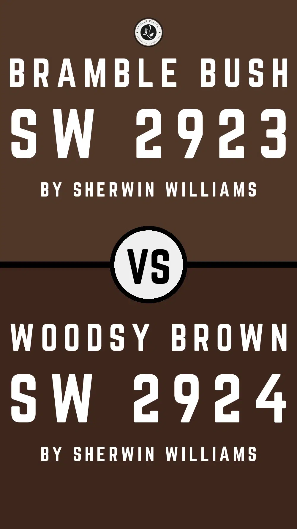 Bramble Bush SW 2923 vs Woodsy Brown SW 2924