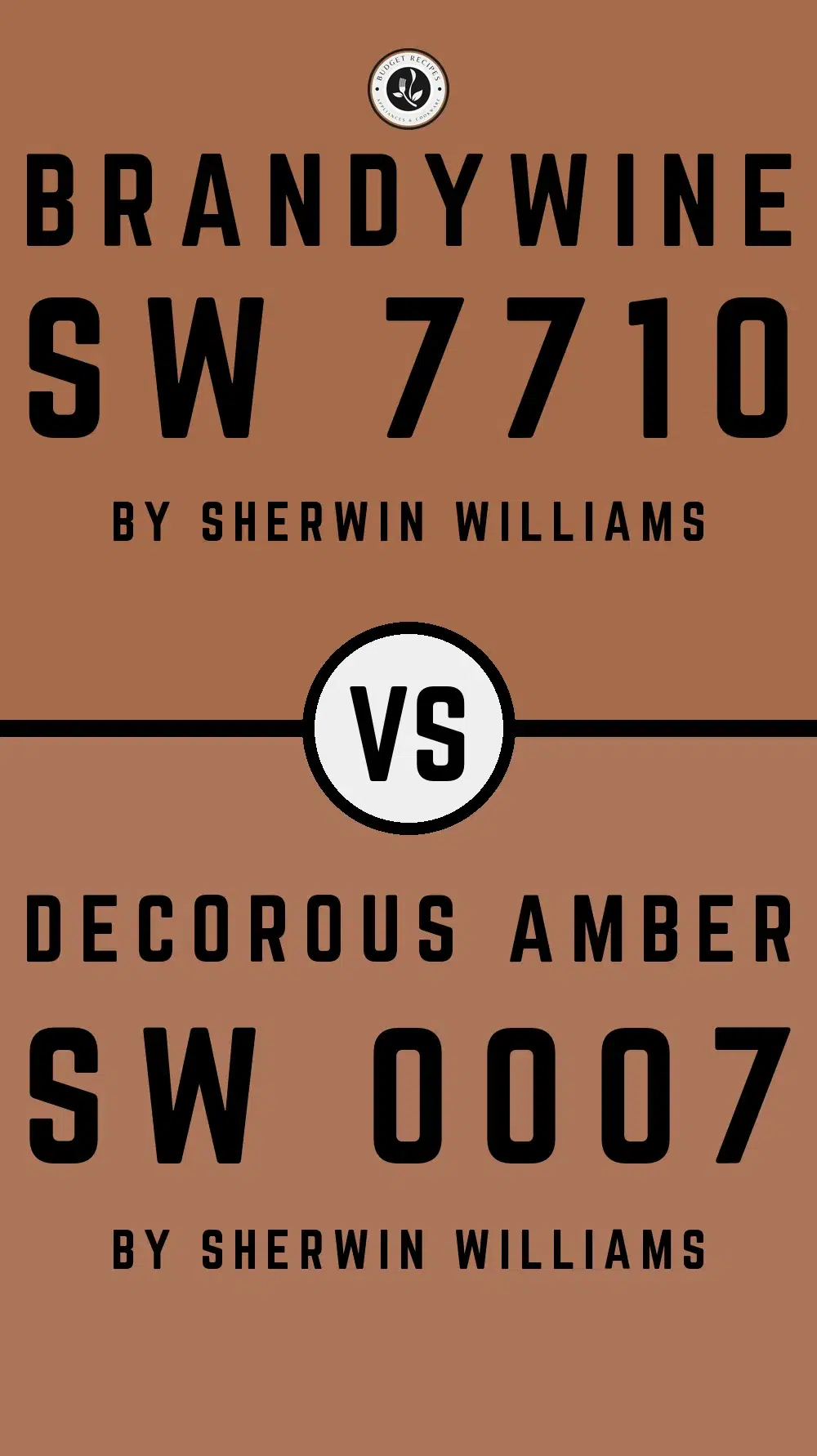 Brandywine SW 7710 vs Decorous Amber SW 0007