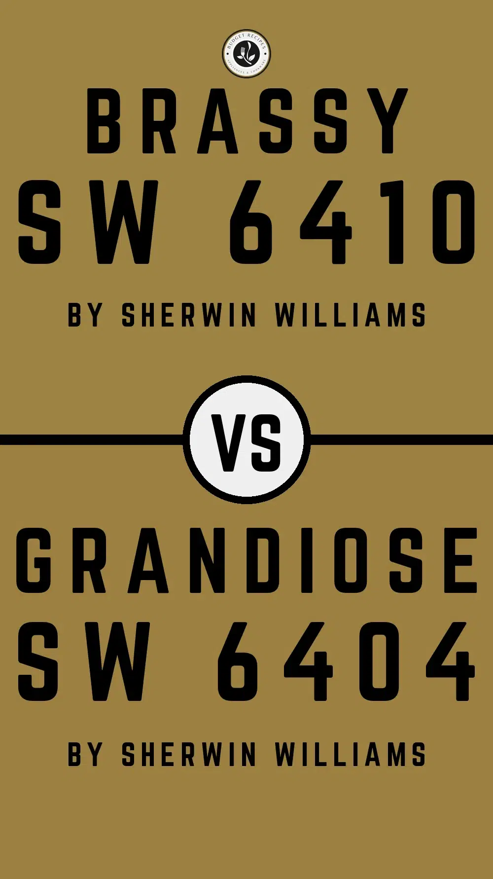 Brassy SW 6410 vs Grandiose SW 6404