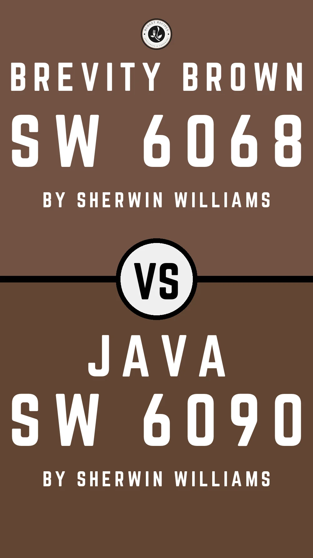 Brevity Brown SW 6068 vs Java SW 6090