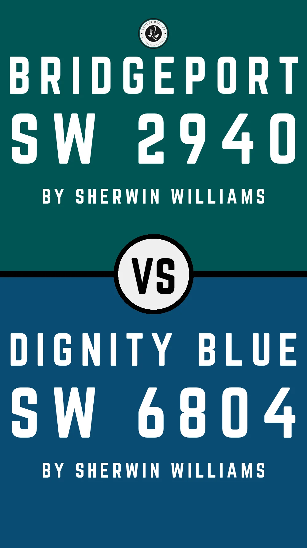 Bridgeport SW 2940 vs Dignity Blue SW 6804