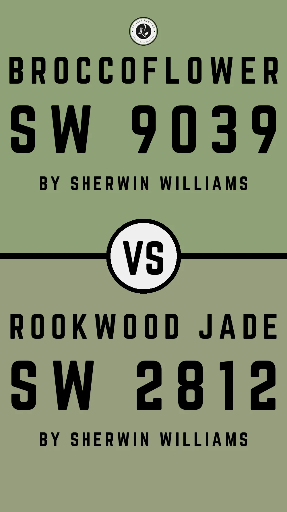 Broccoflower SW 9039 vs Rookwood Jade SW 2812
