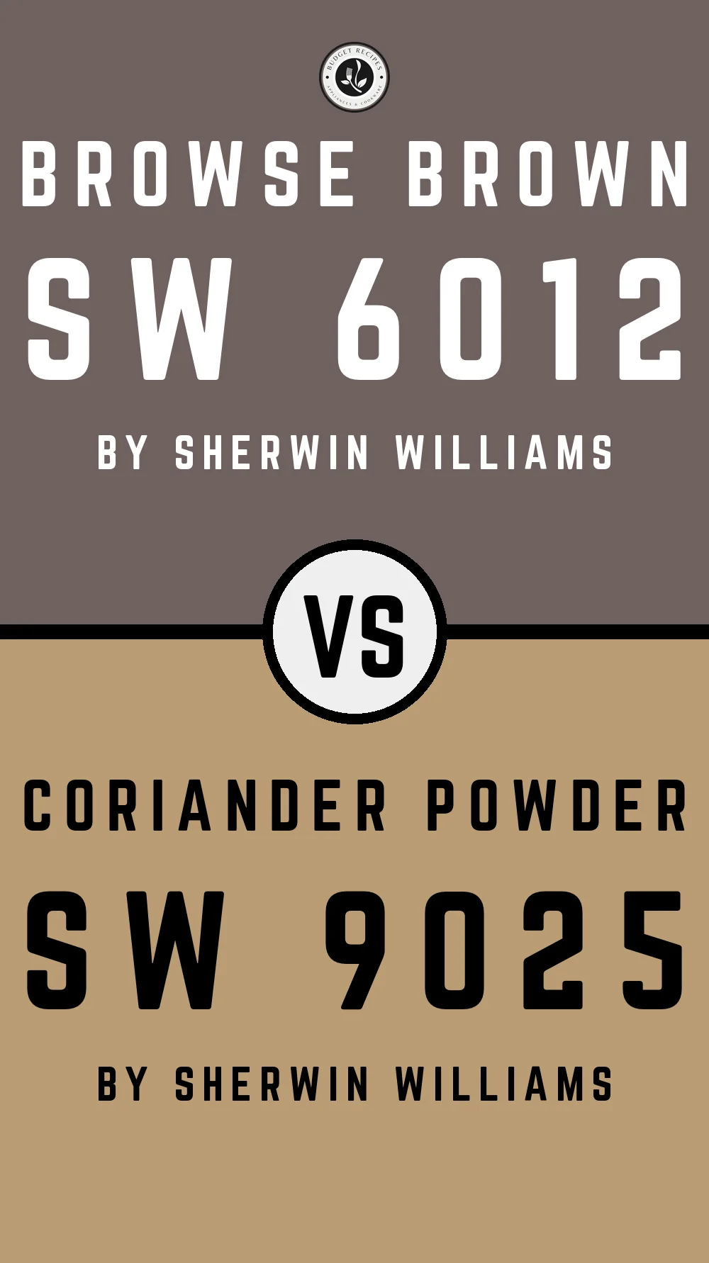 Browse Brown SW 6012 vs Coriander Powder SW 9025