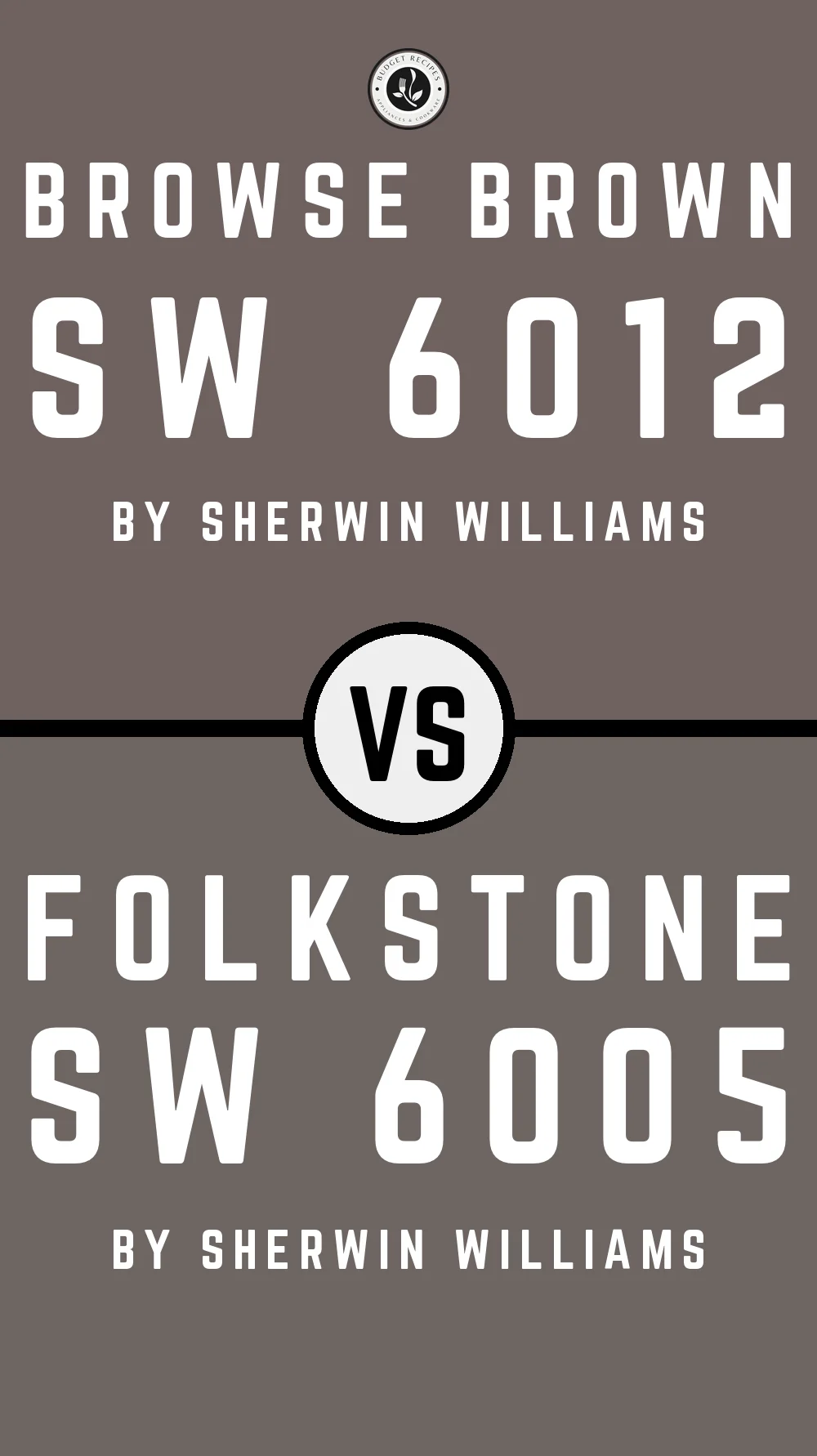 Browse Brown SW 6012 vs Folkstone SW 6005