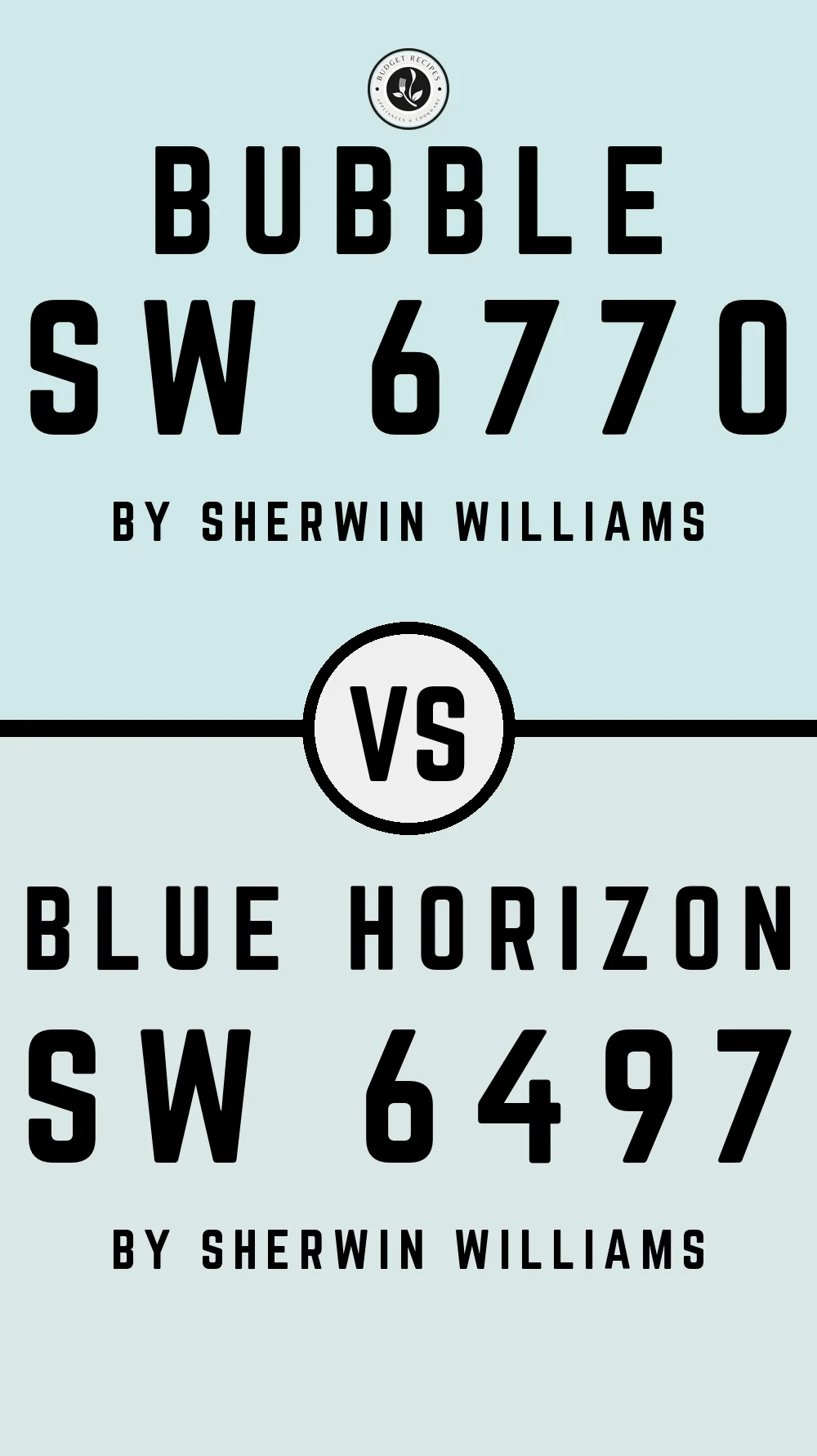 Bubble SW 6770 vs Blue Horizon SW 6497