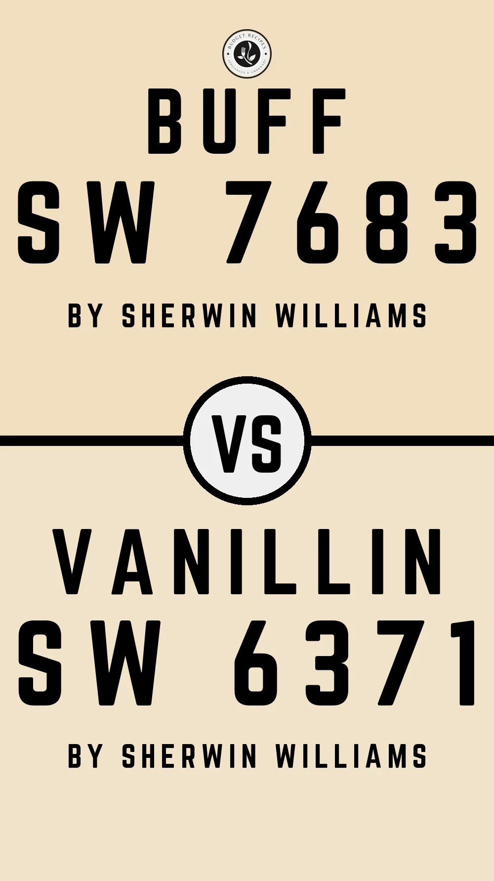 Buff SW 7683 vs Vanillin SW 6371