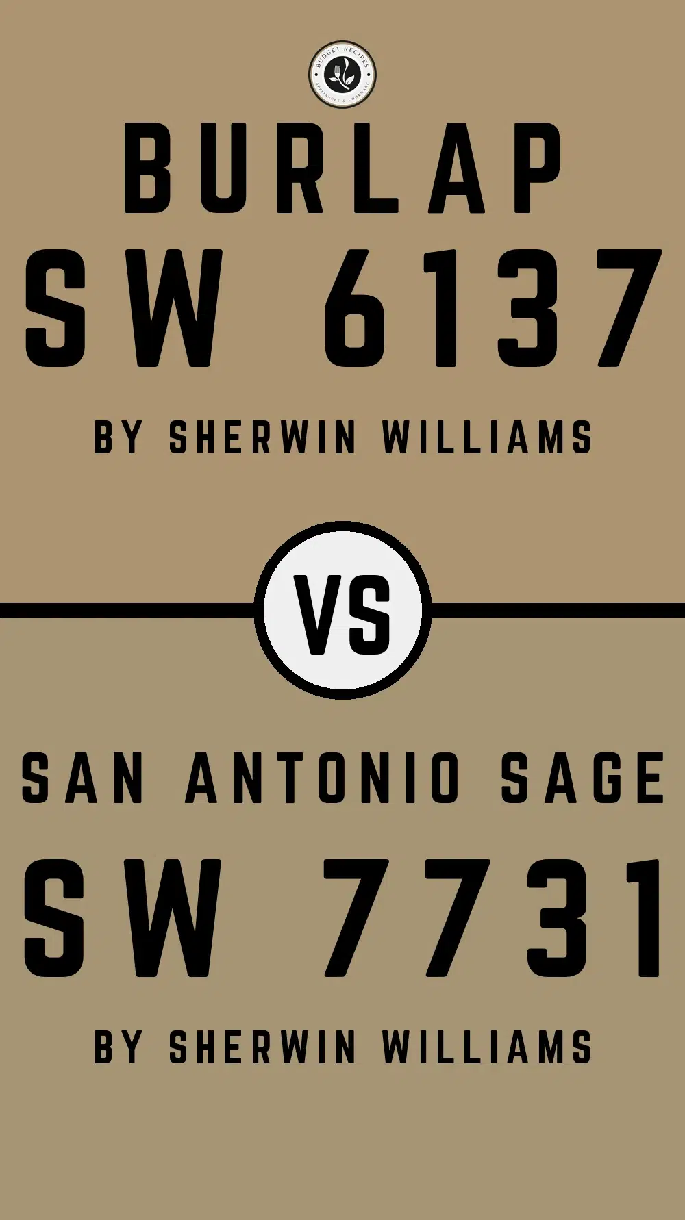 Burlap SW 6137 vs San Antonio Sage SW 7731