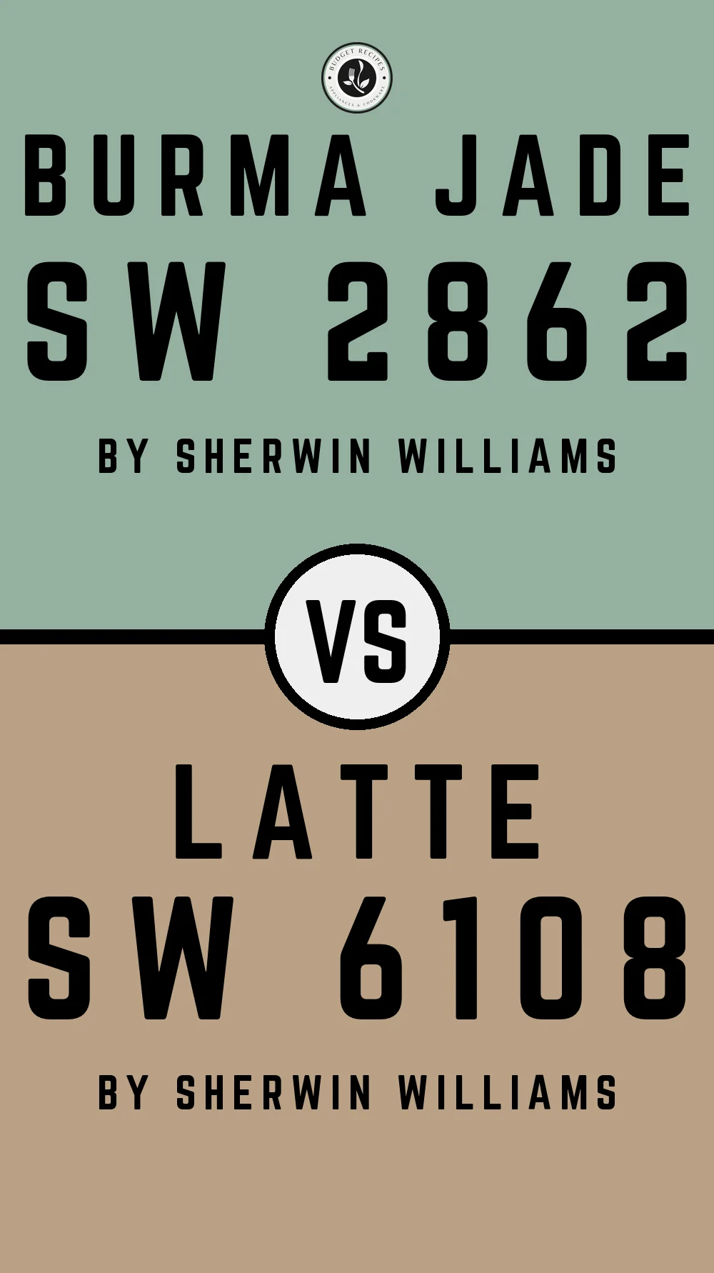 Burma Jade SW 2862 vs Latte SW 6108