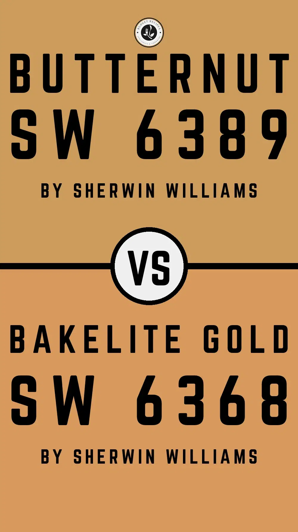 Butternut SW 6389 vs Bakelite Gold SW 6368